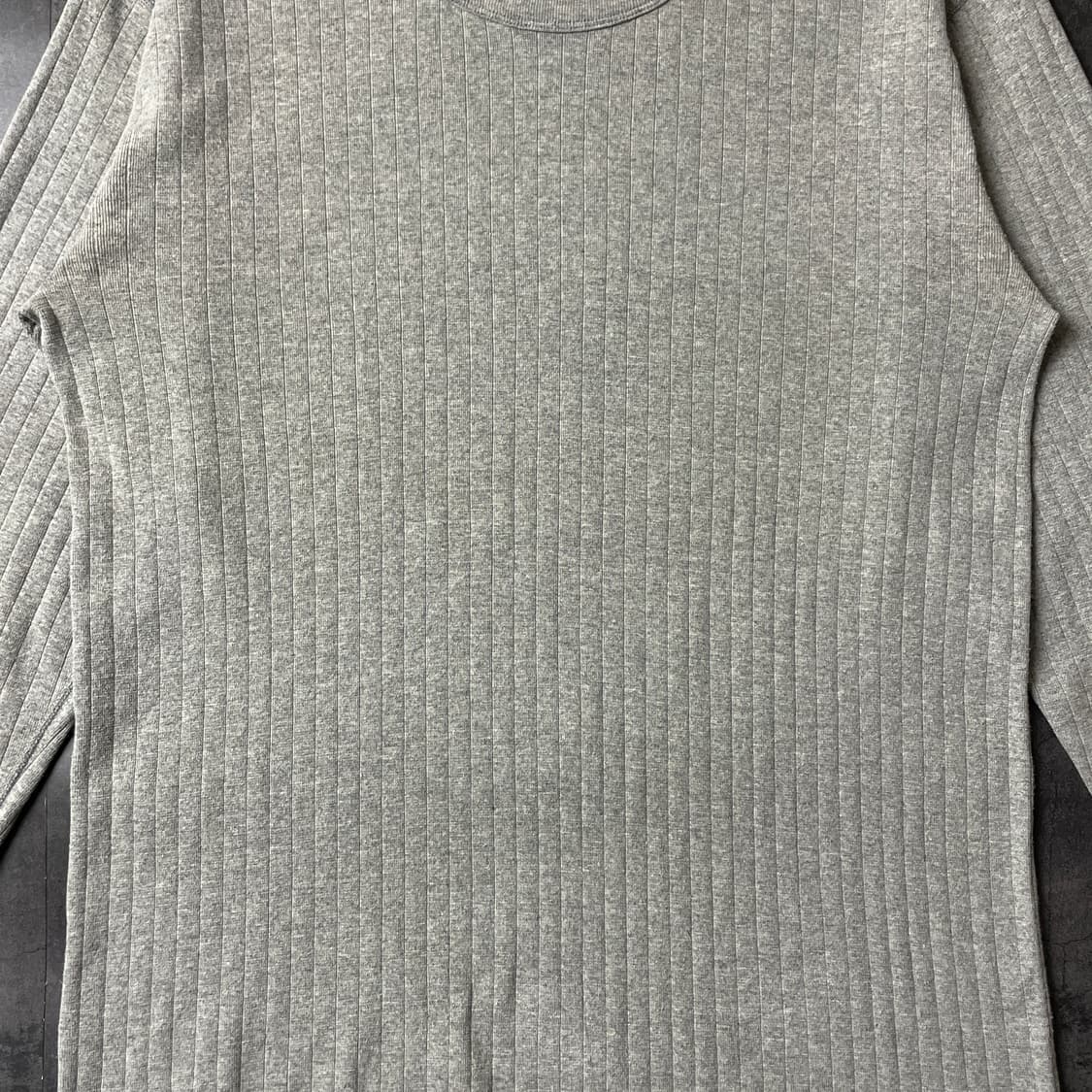 CHAMPION 1990s 챔피온 그레이 골지 긴팔 맨투맨 A00575 상품이미지3