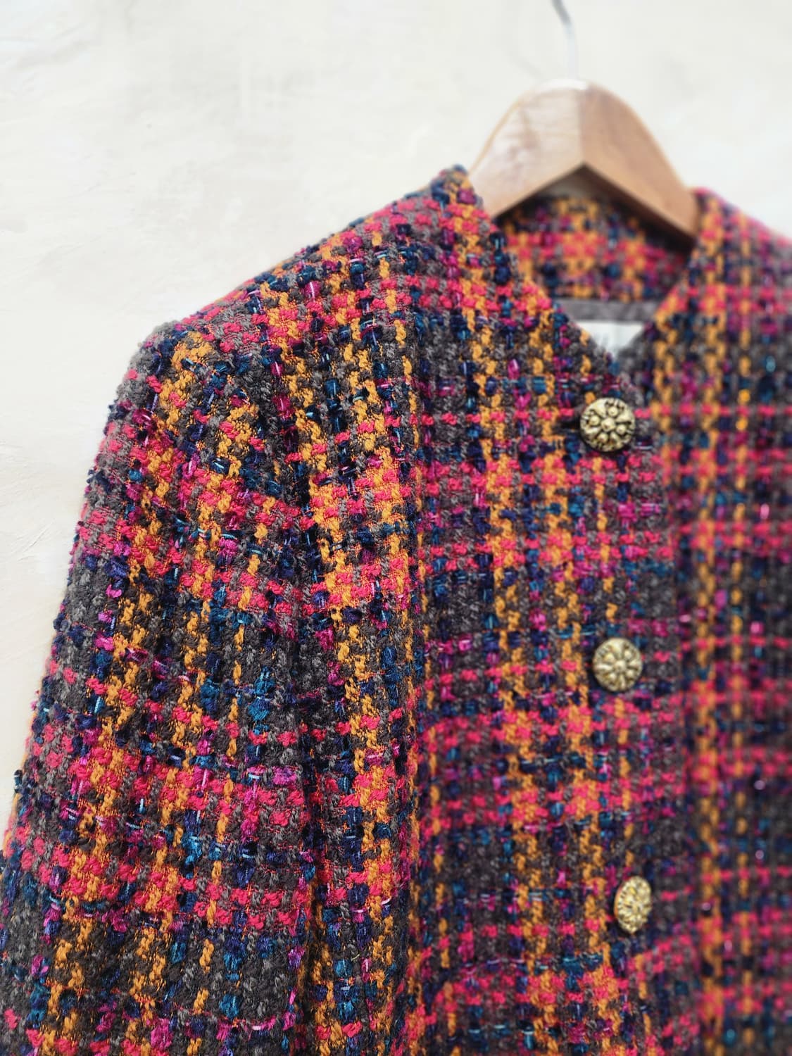 일본빈티지 울 트위드 자켓 상품이미지2