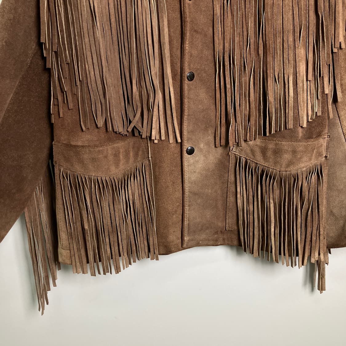 80's Schott 쇼트 웨스턴 프린지 스웨이드 자켓 38 상품이미지5