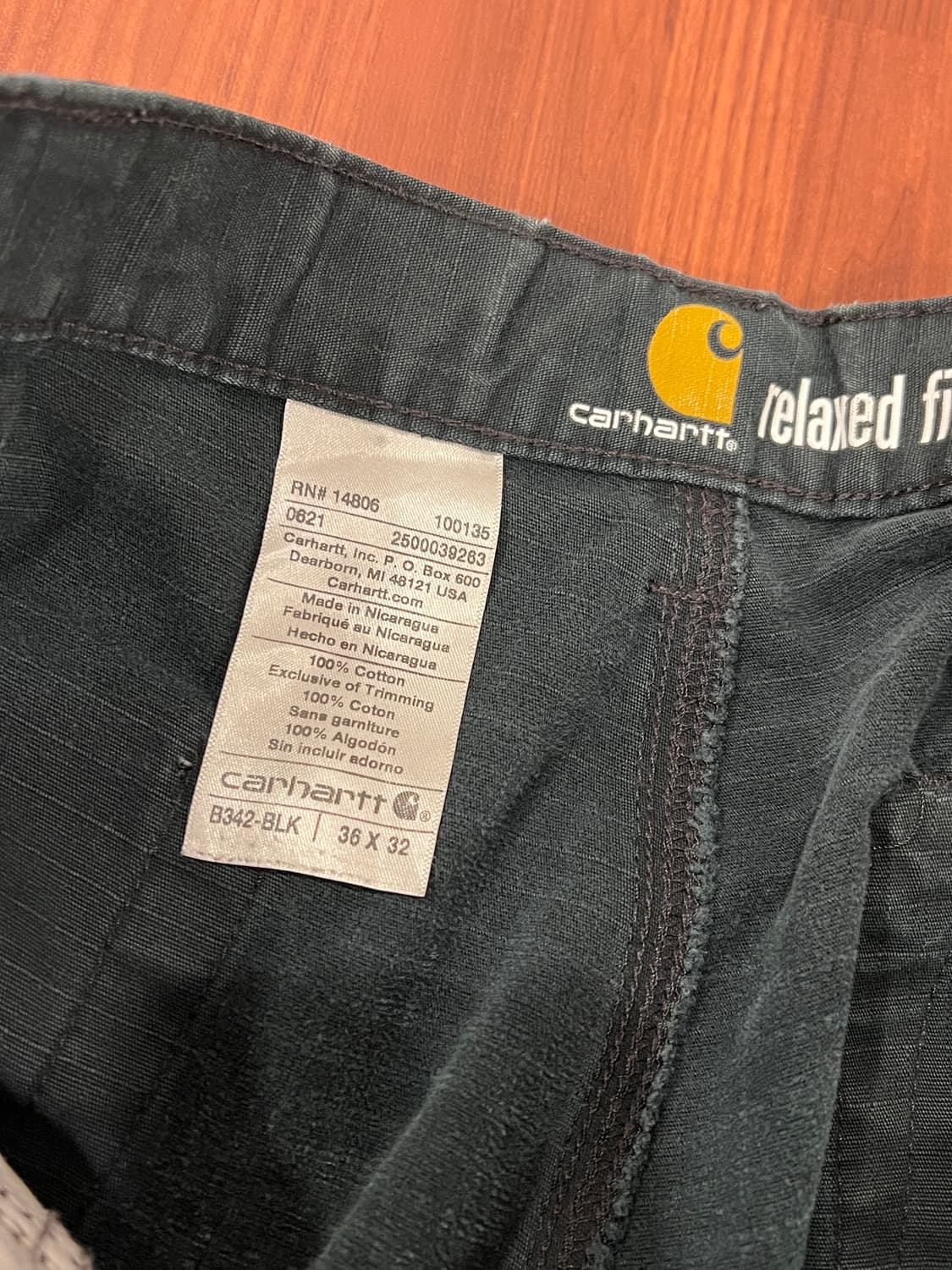Carhartt 칼하트 립스탑 더블니 카고 워크 팬츠 (35-36) 상품이미지10