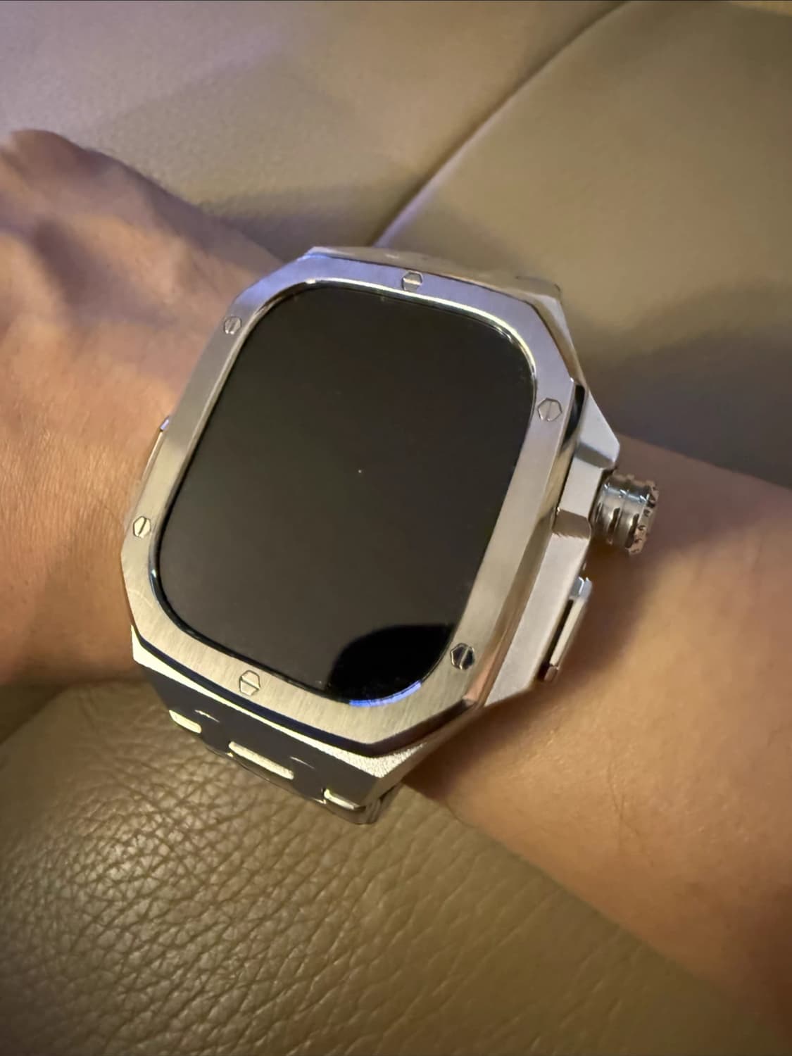 2025 커스텀 프리미엄 메탈 애플워치 울트라 49mm 스트랩 케이스 상품이미지2