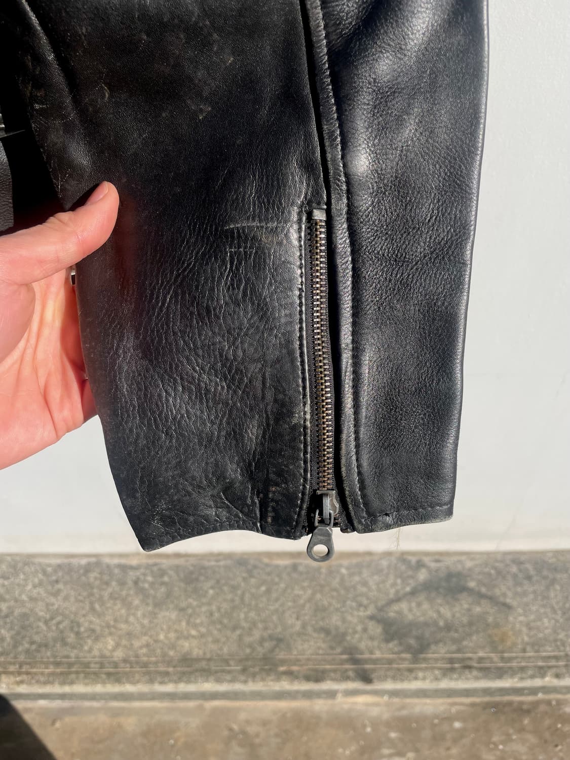 Made in Italy Real Leather Biker Jacket 상품이미지8