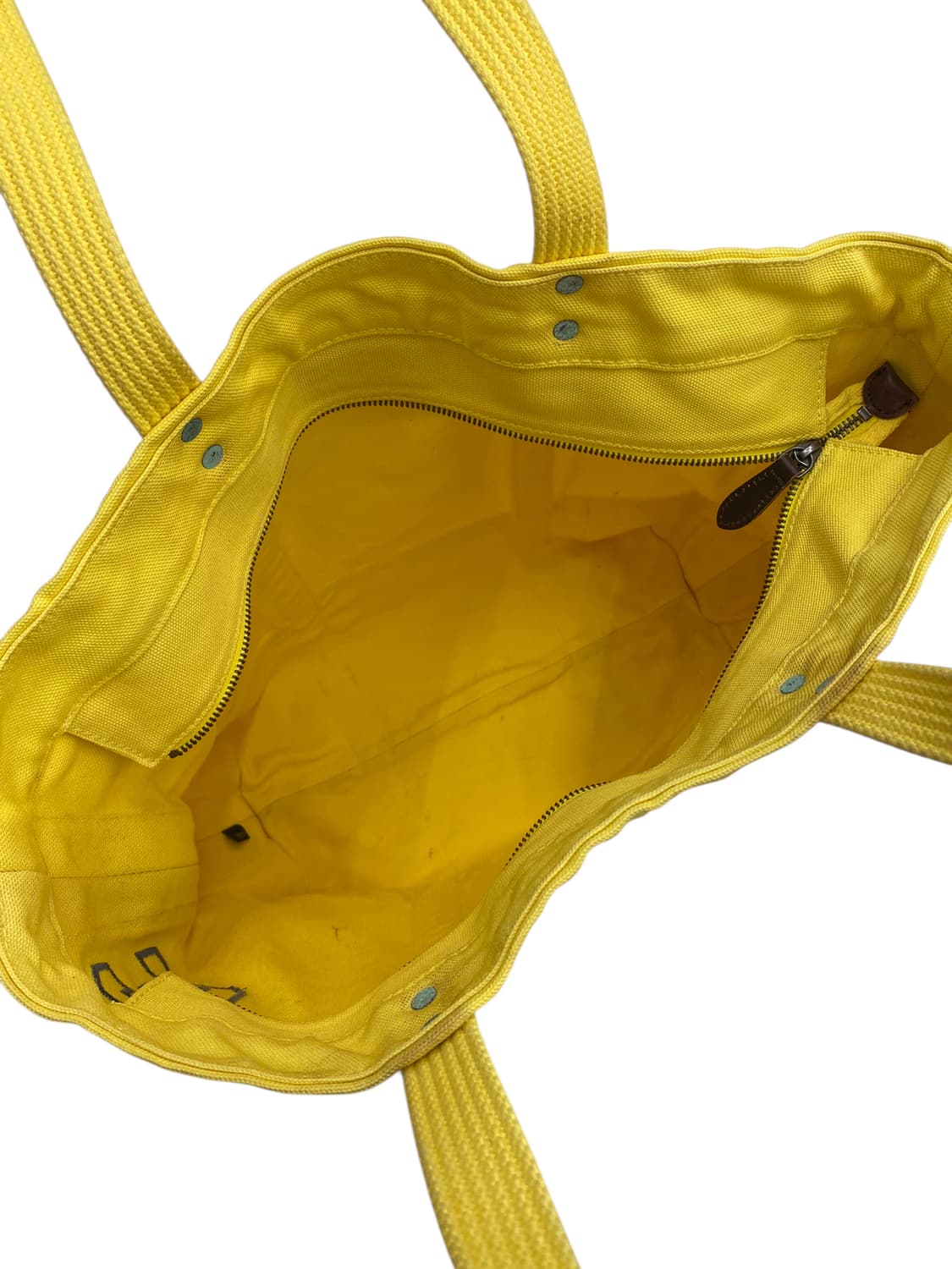 폴로 빅포니 옐로우 캔버스백 상품이미지3