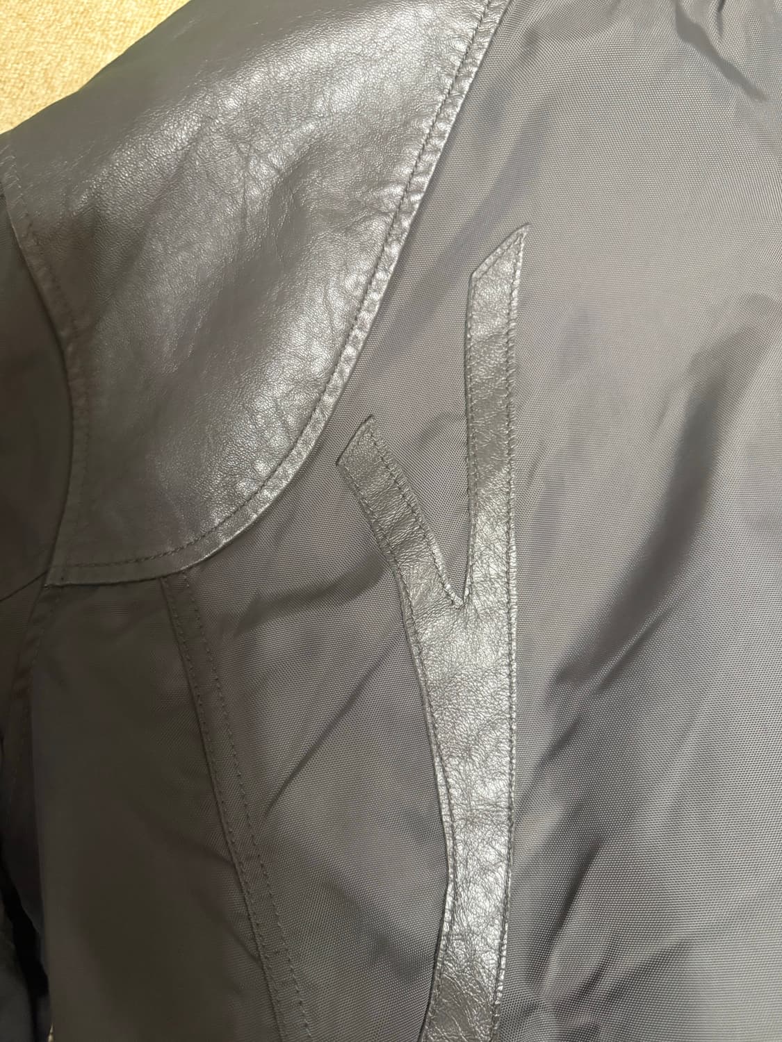 디젤 가죽패치 패딩 야상   95사이즈 상품이미지4