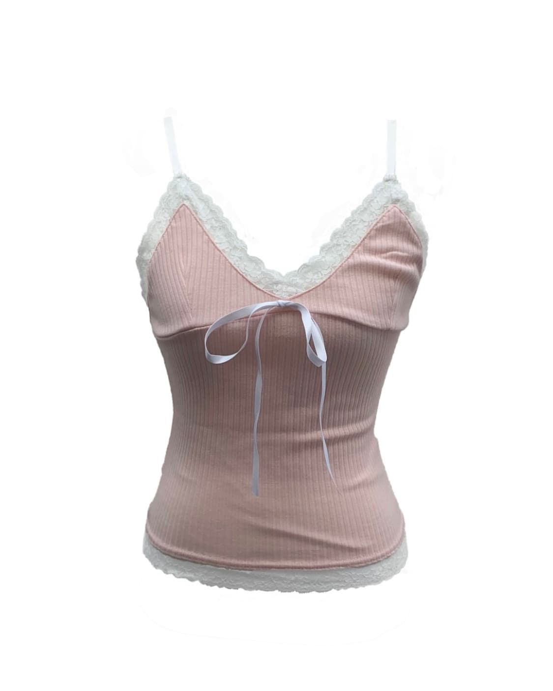 급전) 스젠 메이드 Lyoko Ribbon Lace Top 나시 상품이미지1