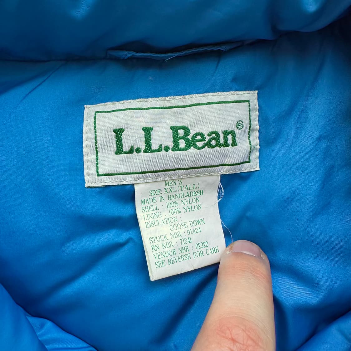 90’s llbean 다운 베스트 상품이미지6