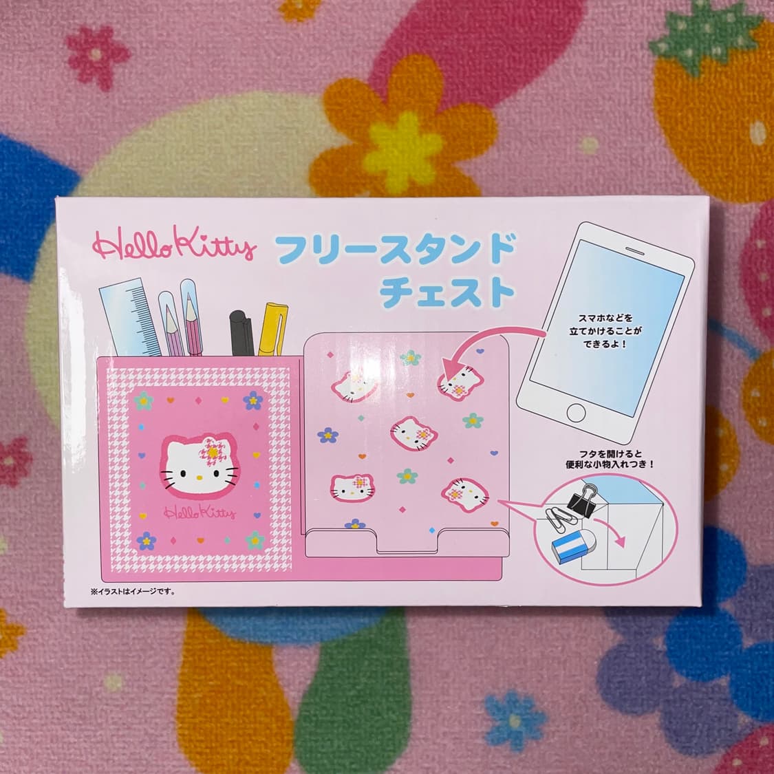 [새상품] 산리오 카오하나 키티 연필꽂이 보관함 휴대폰 거치대 상품이미지3