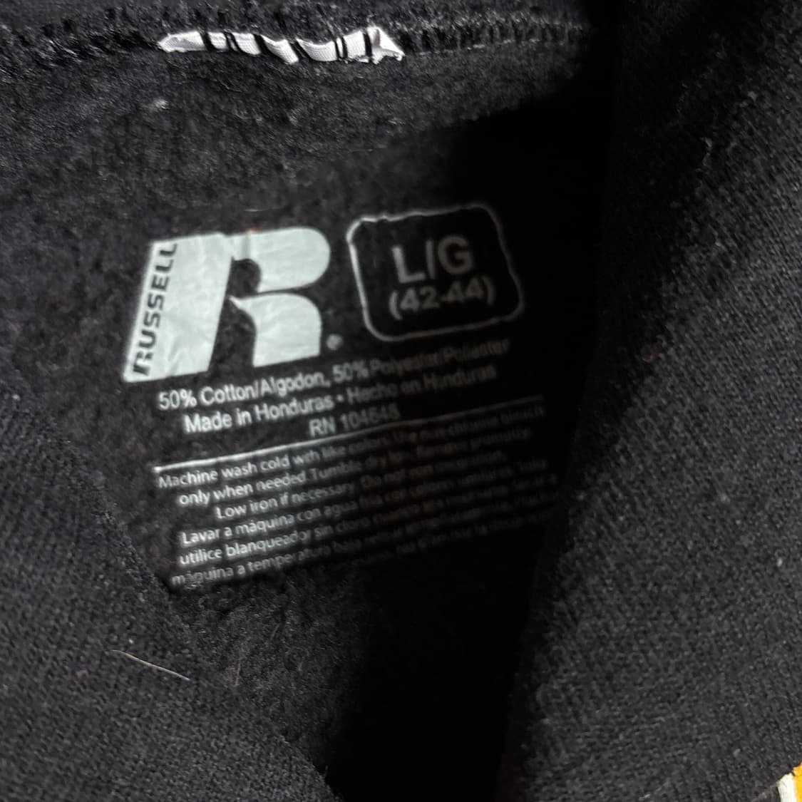 러셀애슬래틱 블랙 후드티 상품이미지5