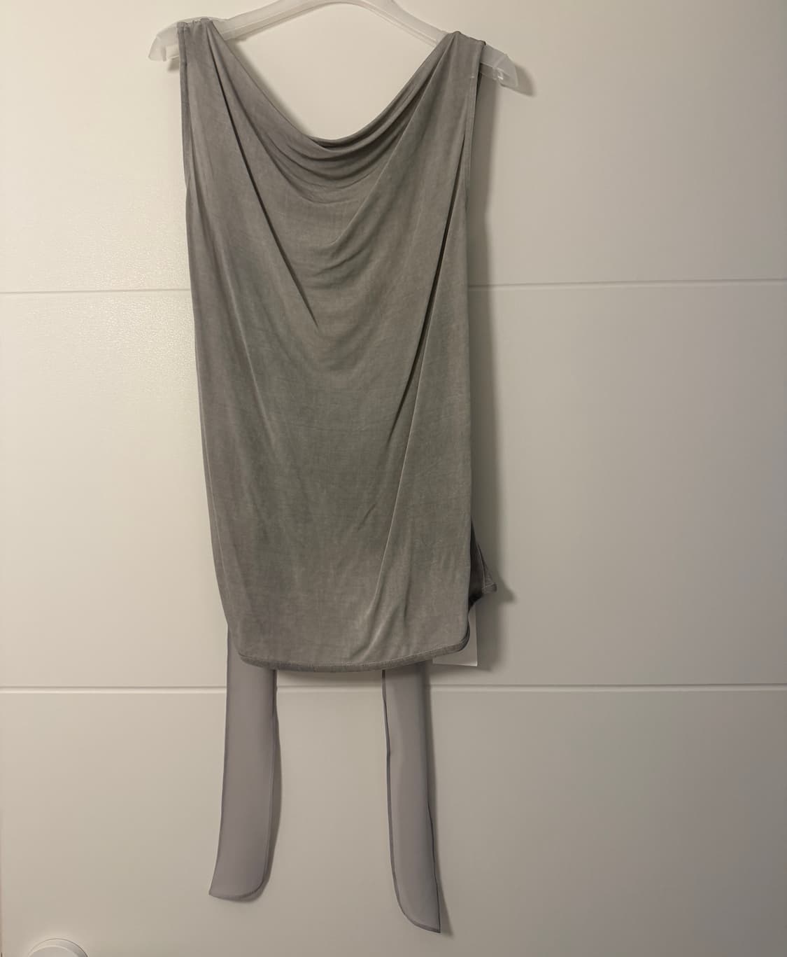 Teak  TIE NECK SLEEVELESS TOP (SILVER) 상품이미지5