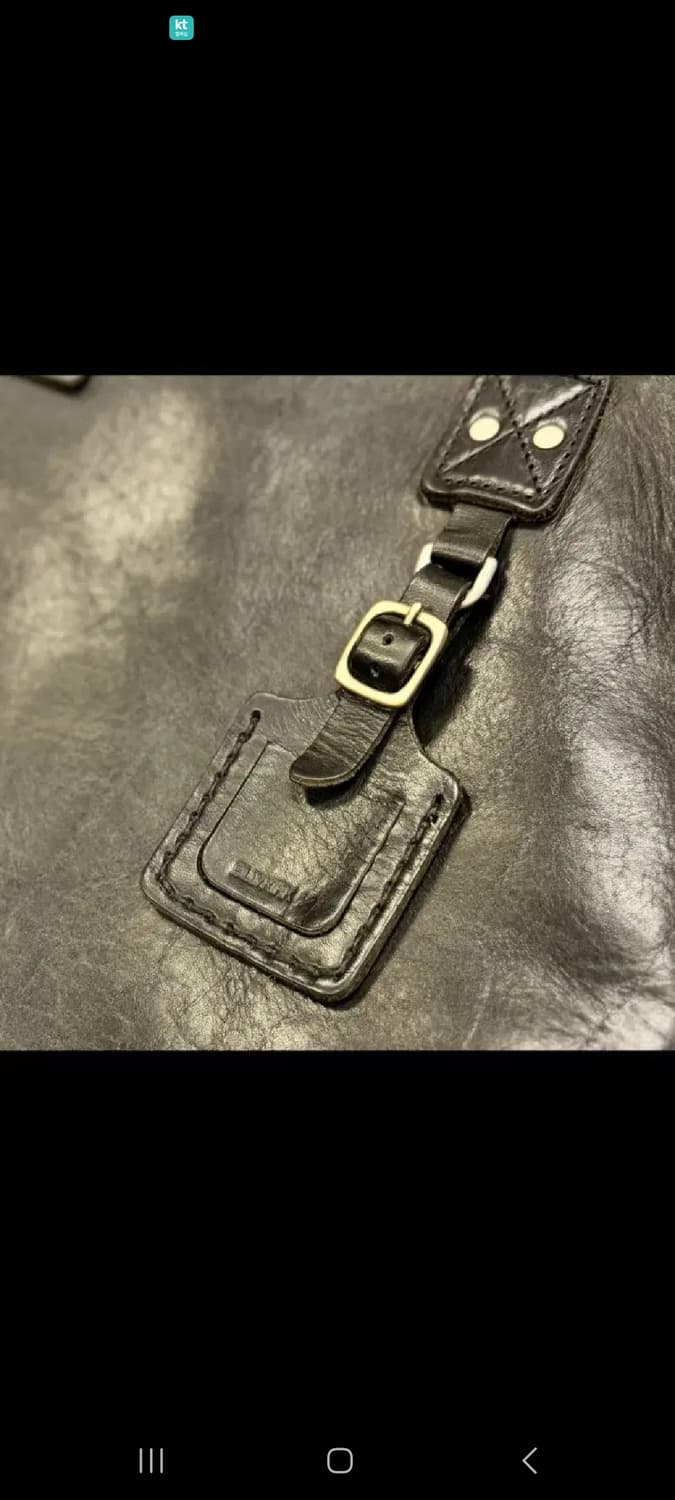 빌리커크 Bilikirk 블랙 레더 토트백 Made in USA 상품이미지4