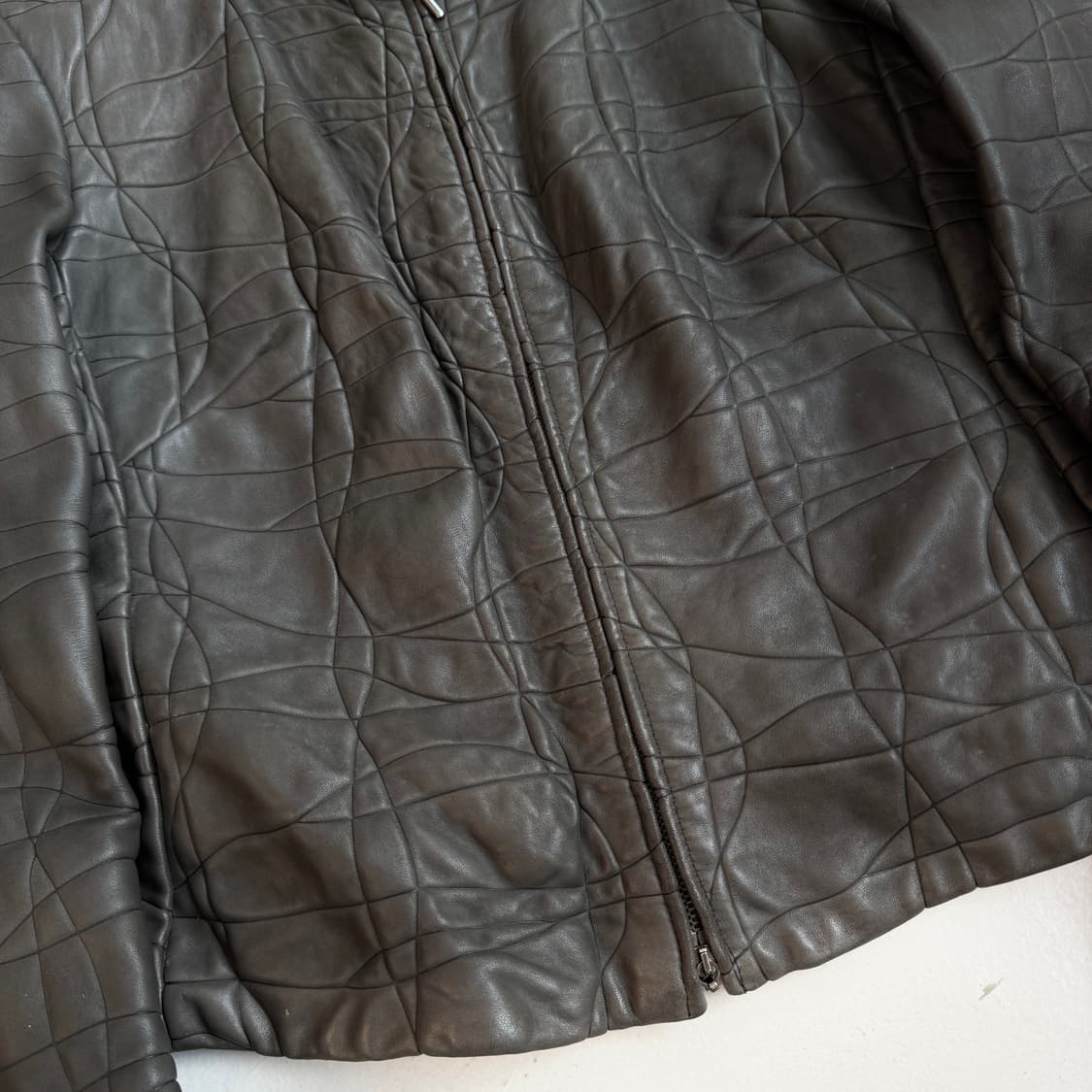 아르마니 꼴레지오니 리얼레더 양가죽 락 시크 가죽자켓 상품이미지5