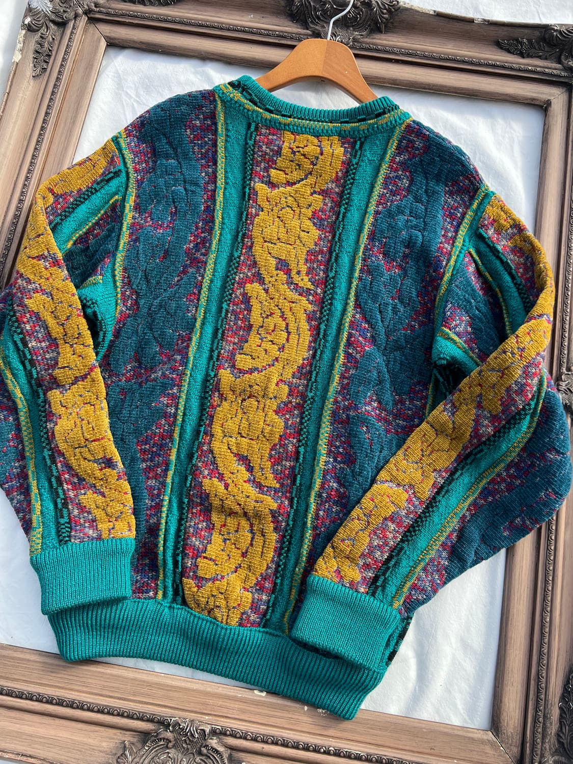 빈티지 아트 자카드 스웨터 상품이미지7
