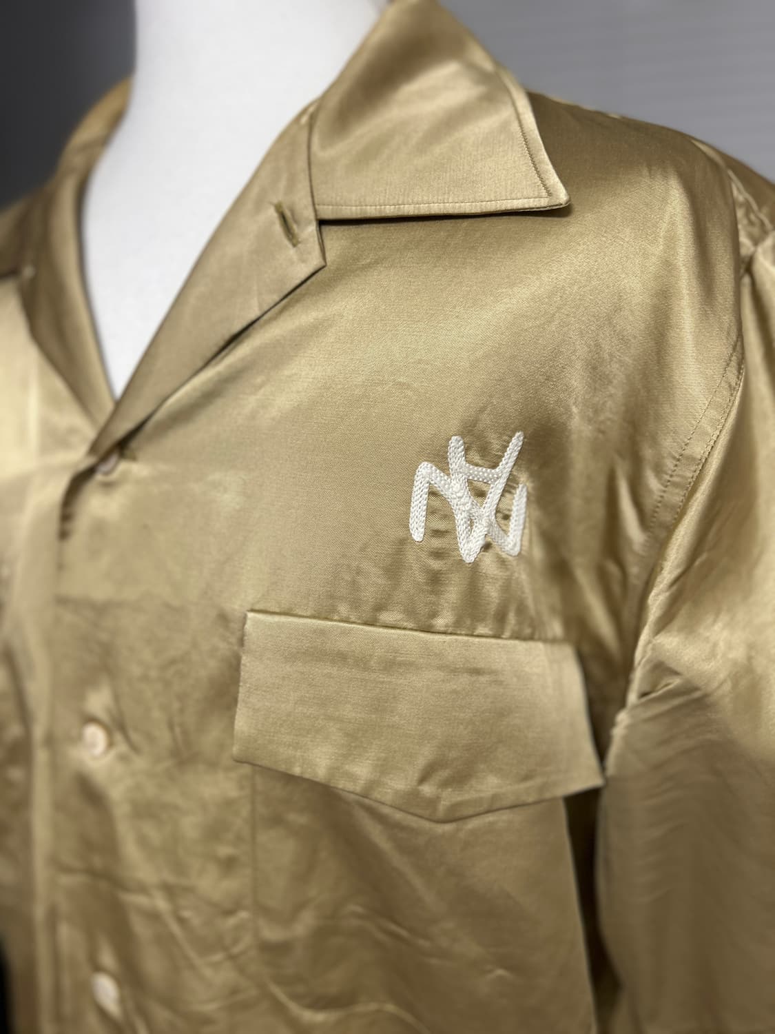 베이프 x 네이버후드 자수 레이온 볼링셔츠 xxl 상품이미지4