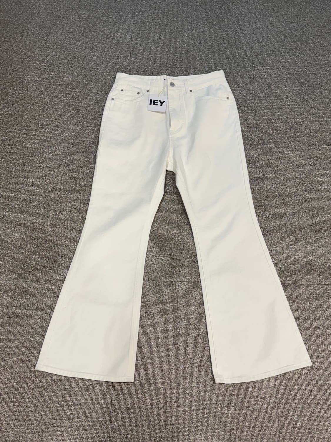 이에이 IEY 플레어 데님 팬츠 M 새상품 상품이미지4