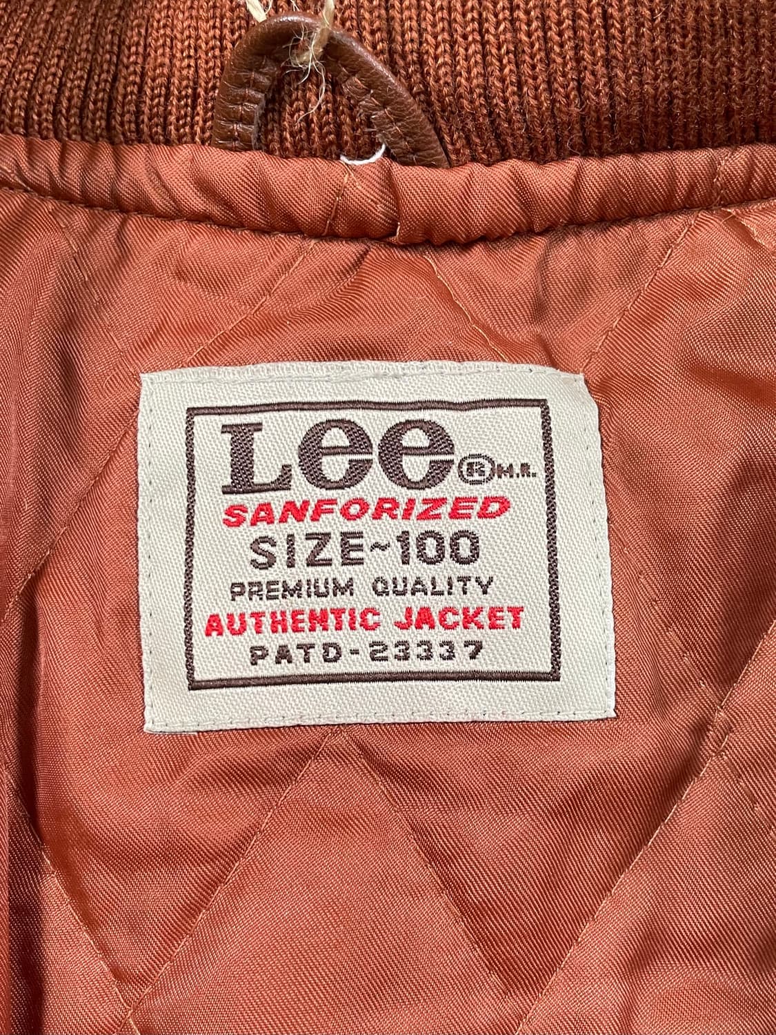 90s Lee 암홀레더 울 바시티 자켓 상품이미지6