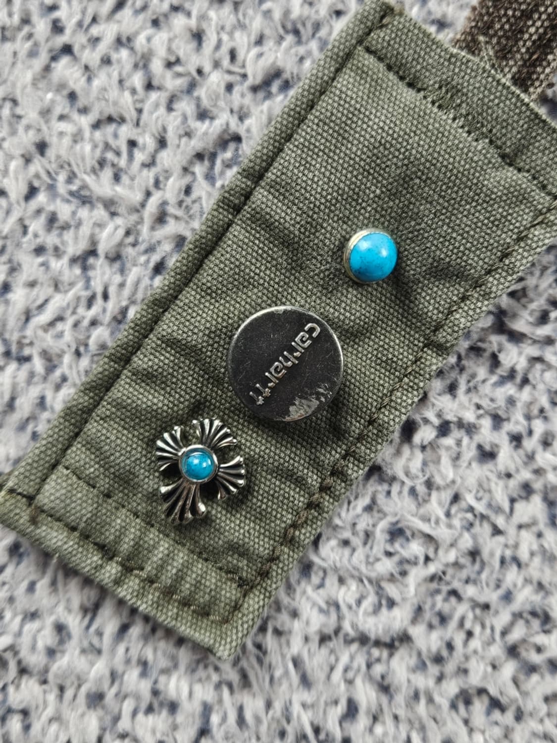 칼하트 버튼 핸드메이드 커스텀 카라비너 키링 ( OS ) / 10891 상품이미지3