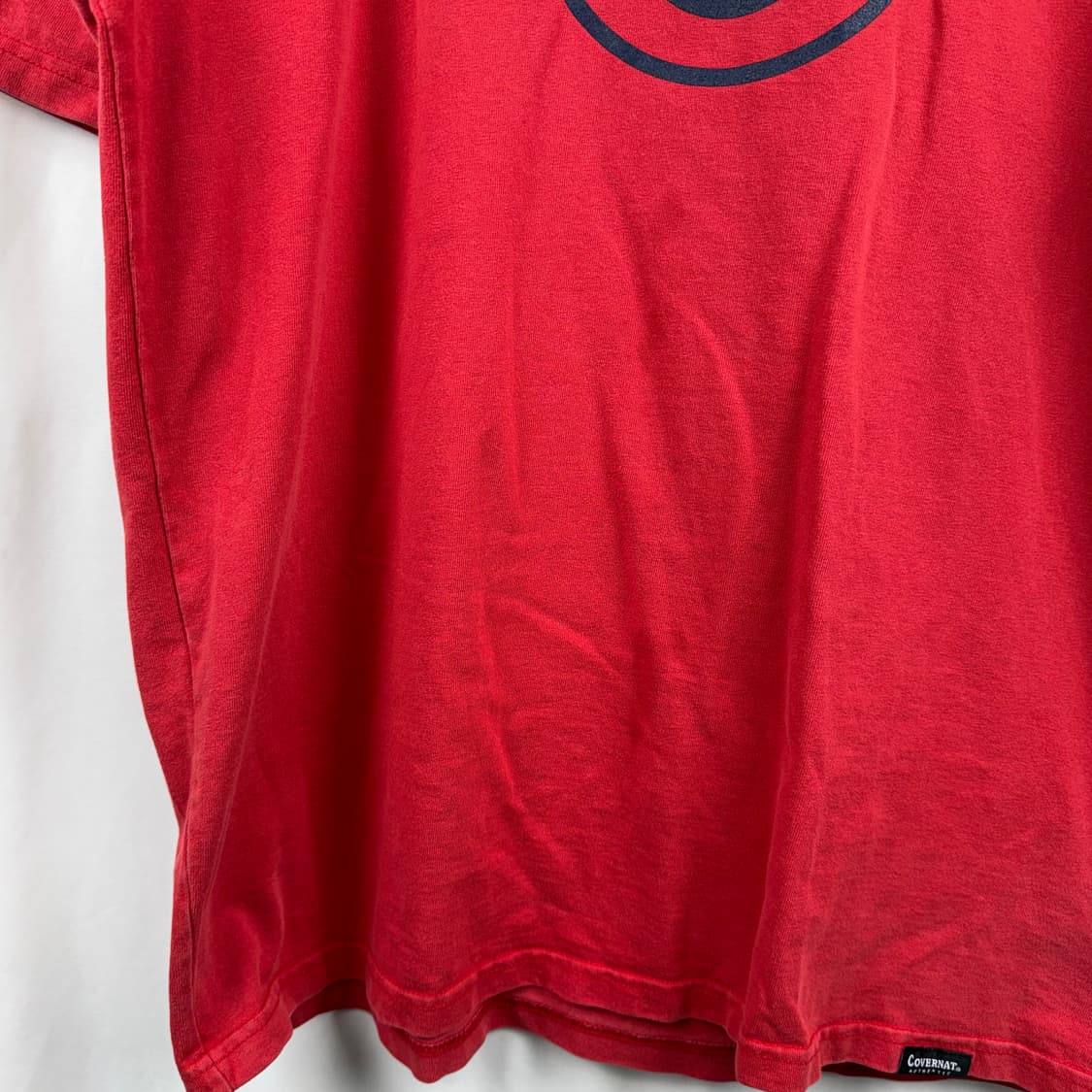 (XL) 커버낫 프린팅 반팔 티 레드 상품이미지3
