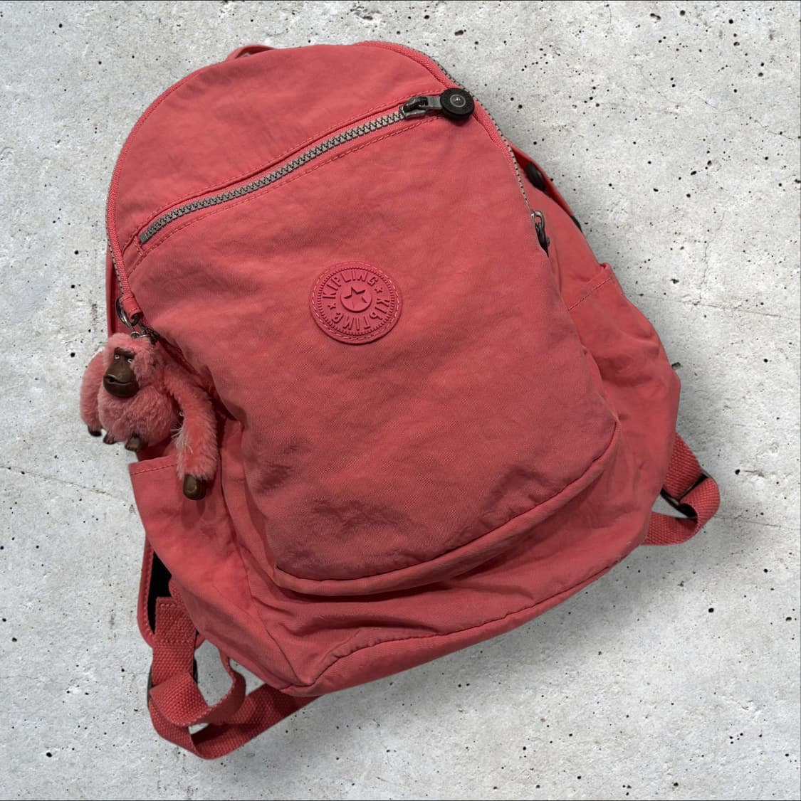 키플링 백팩 핑크 + 키링 포함 상품이미지1