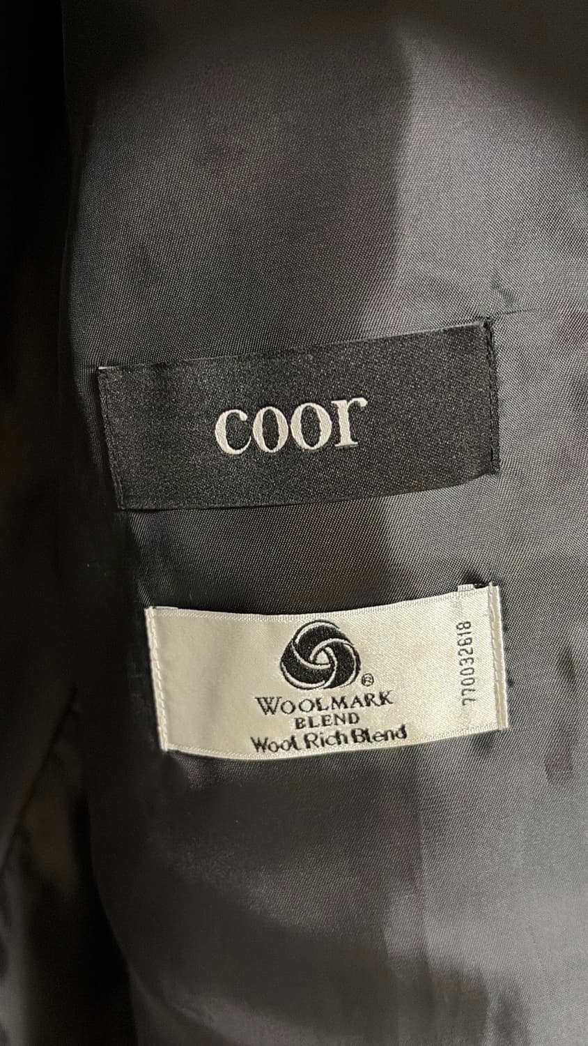 쿠어 오버핏 울 크롭 자켓 블랙 [M] 상품이미지5