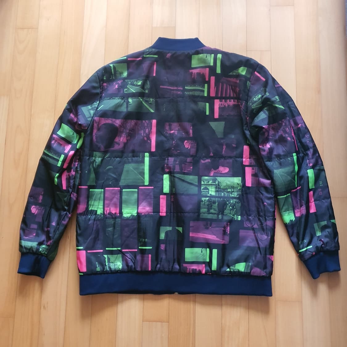 아디다스 스케이트보딩 양면 바시티 블루종 스테디움 트랙탑 항공 MA-1 상품이미지3