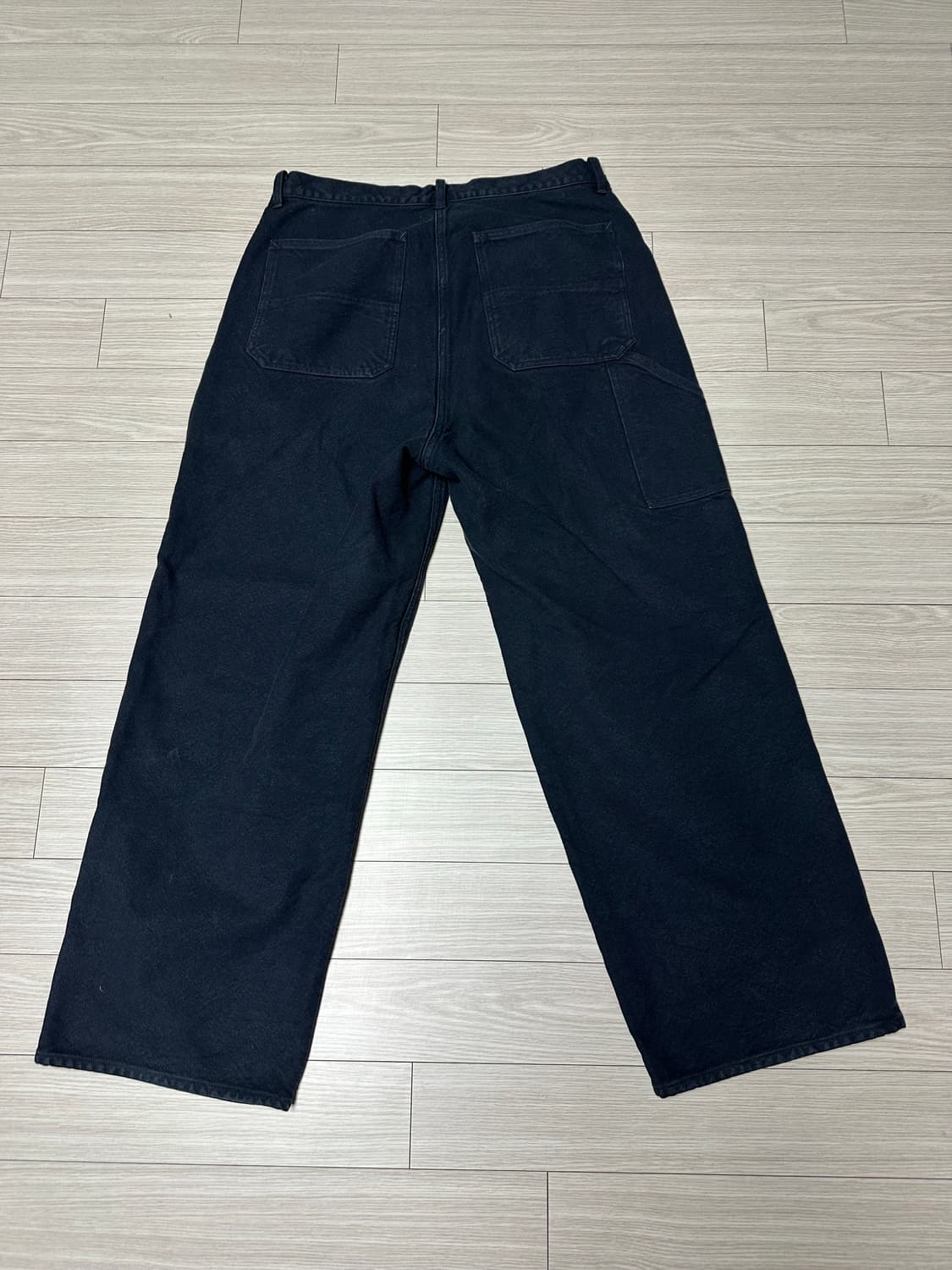 2size) 아프레쎄 더블니 팬츠 블랙 상품이미지4