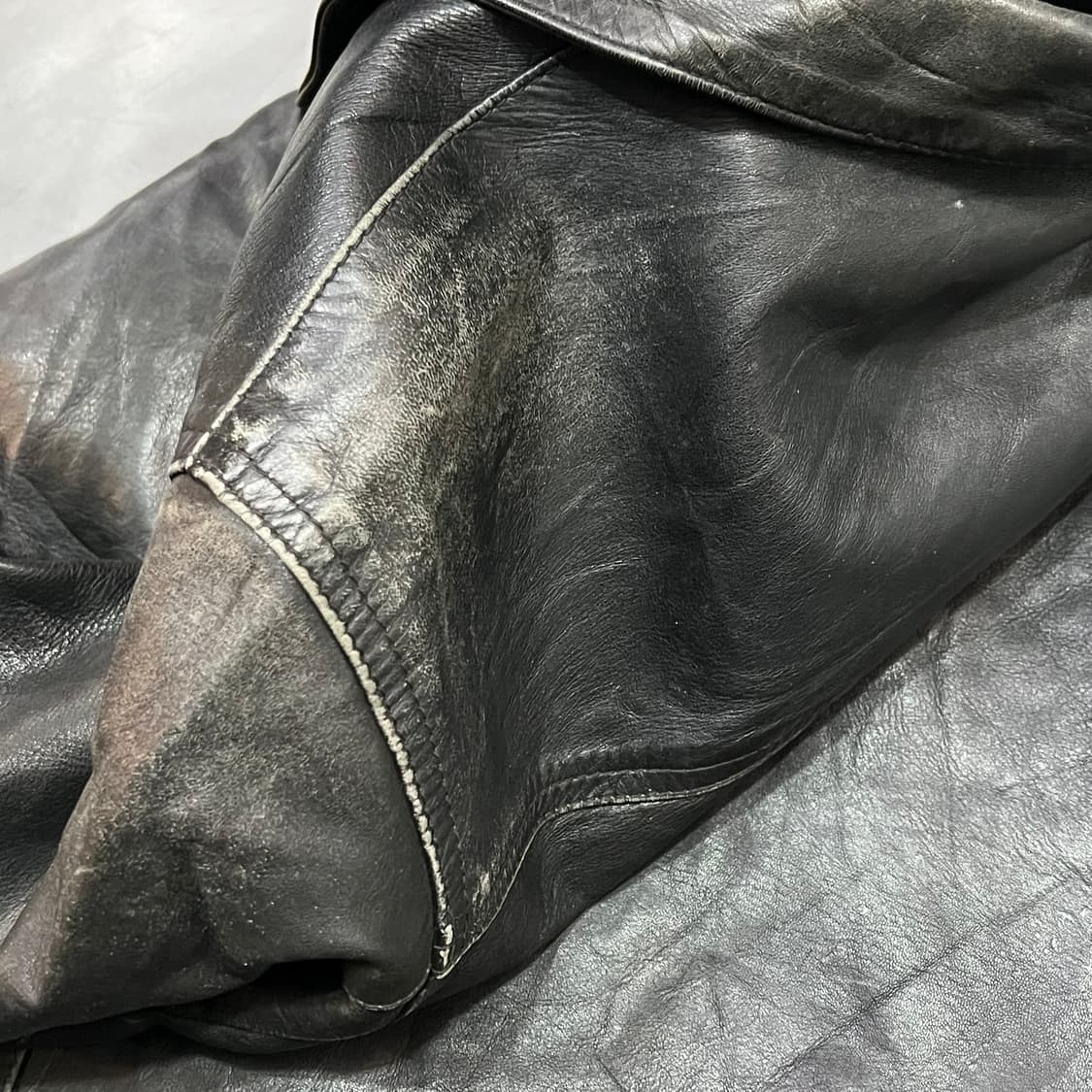  alain manoukian 빈티지 레더 카코트 y14974 상품이미지6