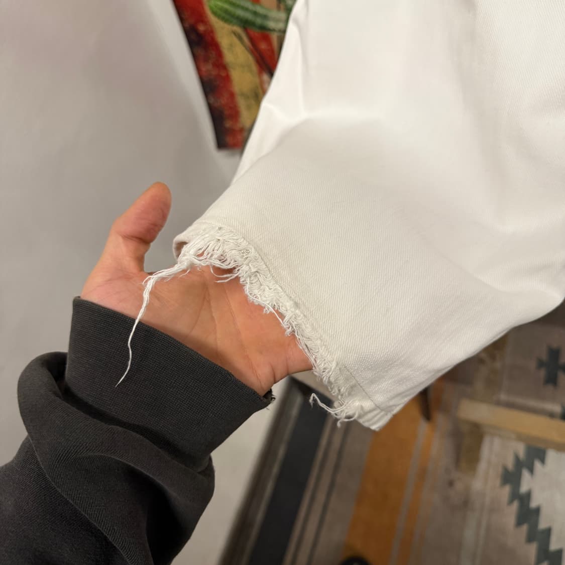 00s 칼하트 오리지널 덕 캔버스 카펜터 워크팬츠 화이트 N863   상품이미지6