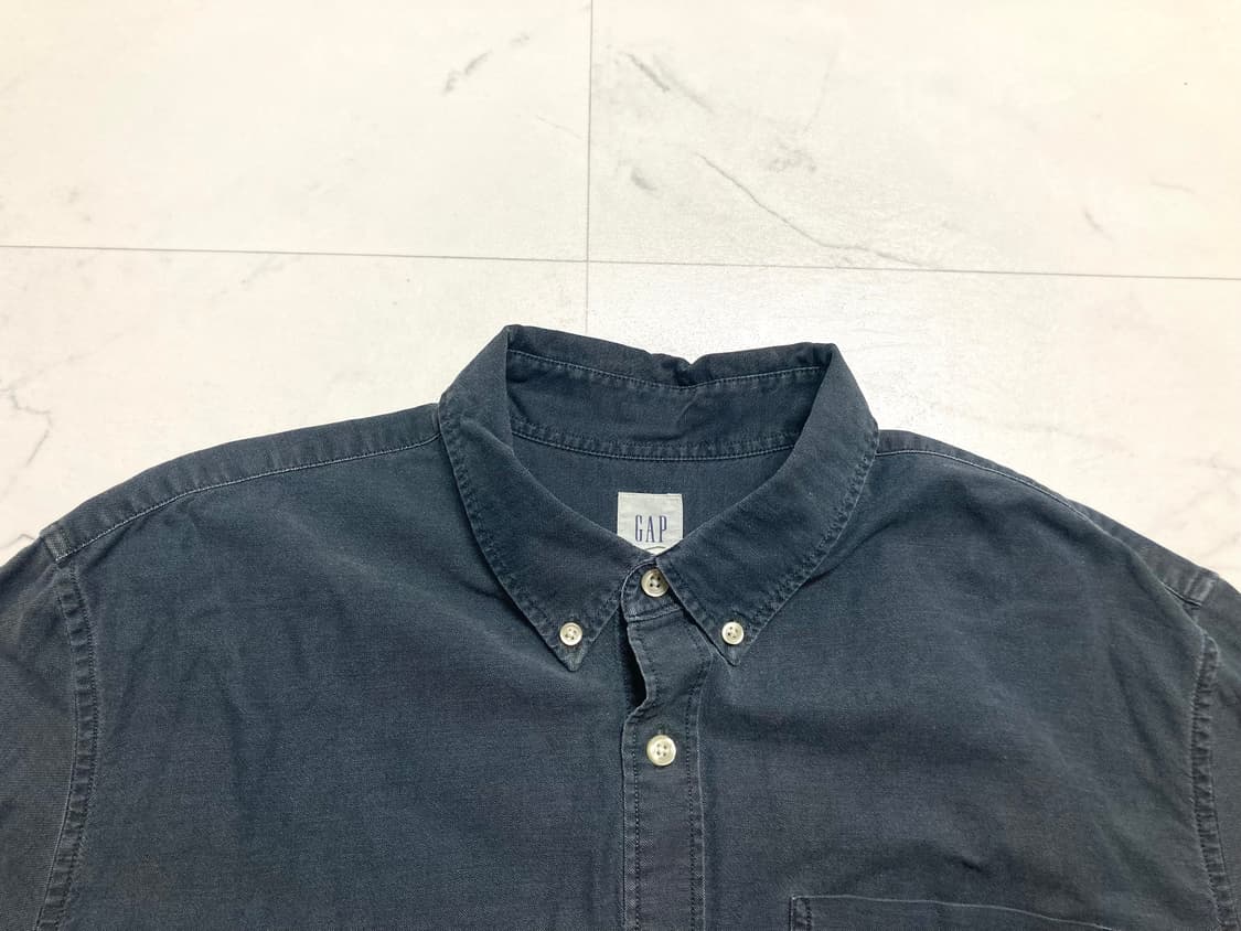 갭 GAP 캔버스 코튼 피그먼트 셔츠 남방 105-110 상품이미지3