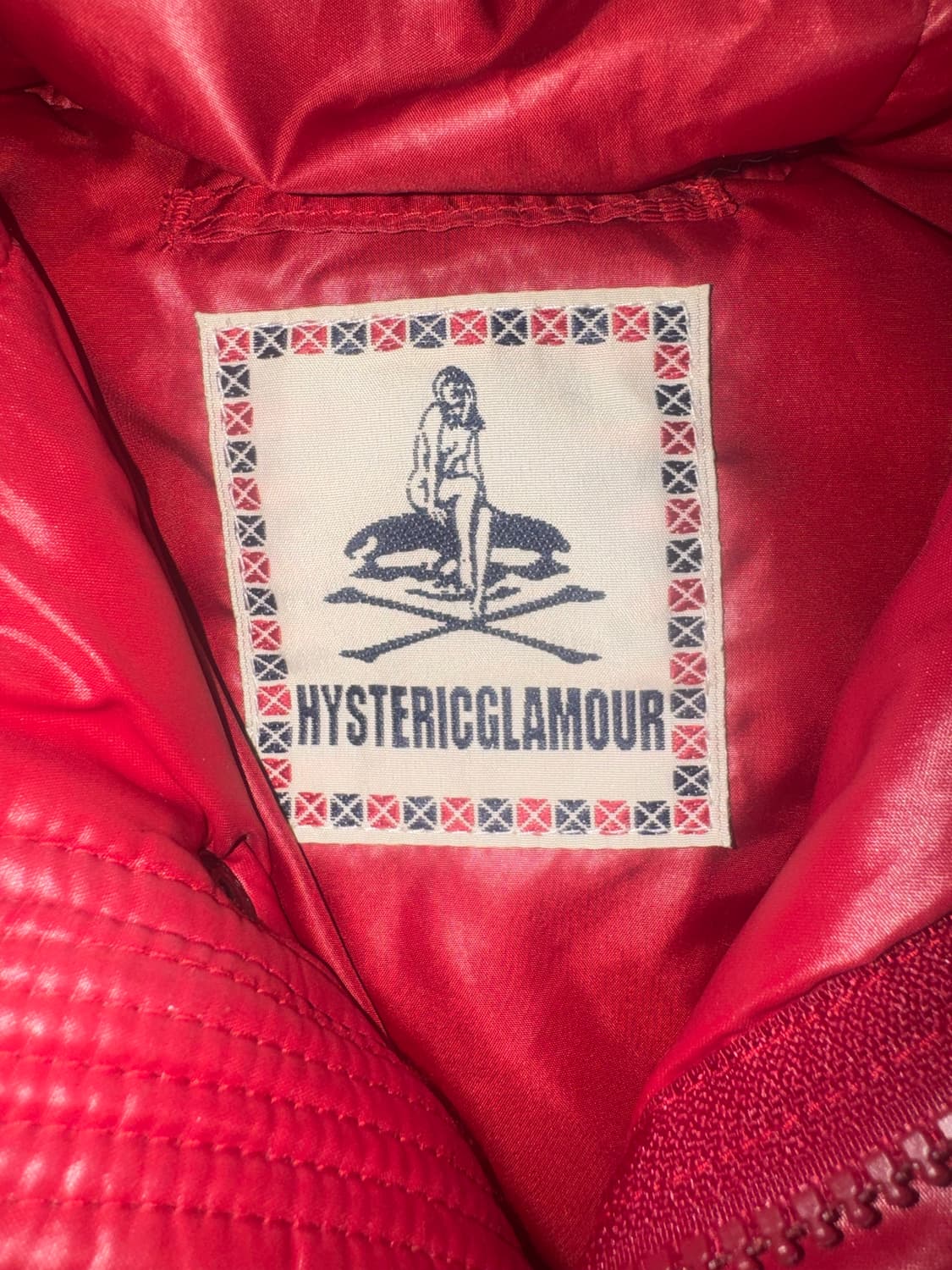 히스테릭글래머 레드 패딩 자켓 상품이미지2