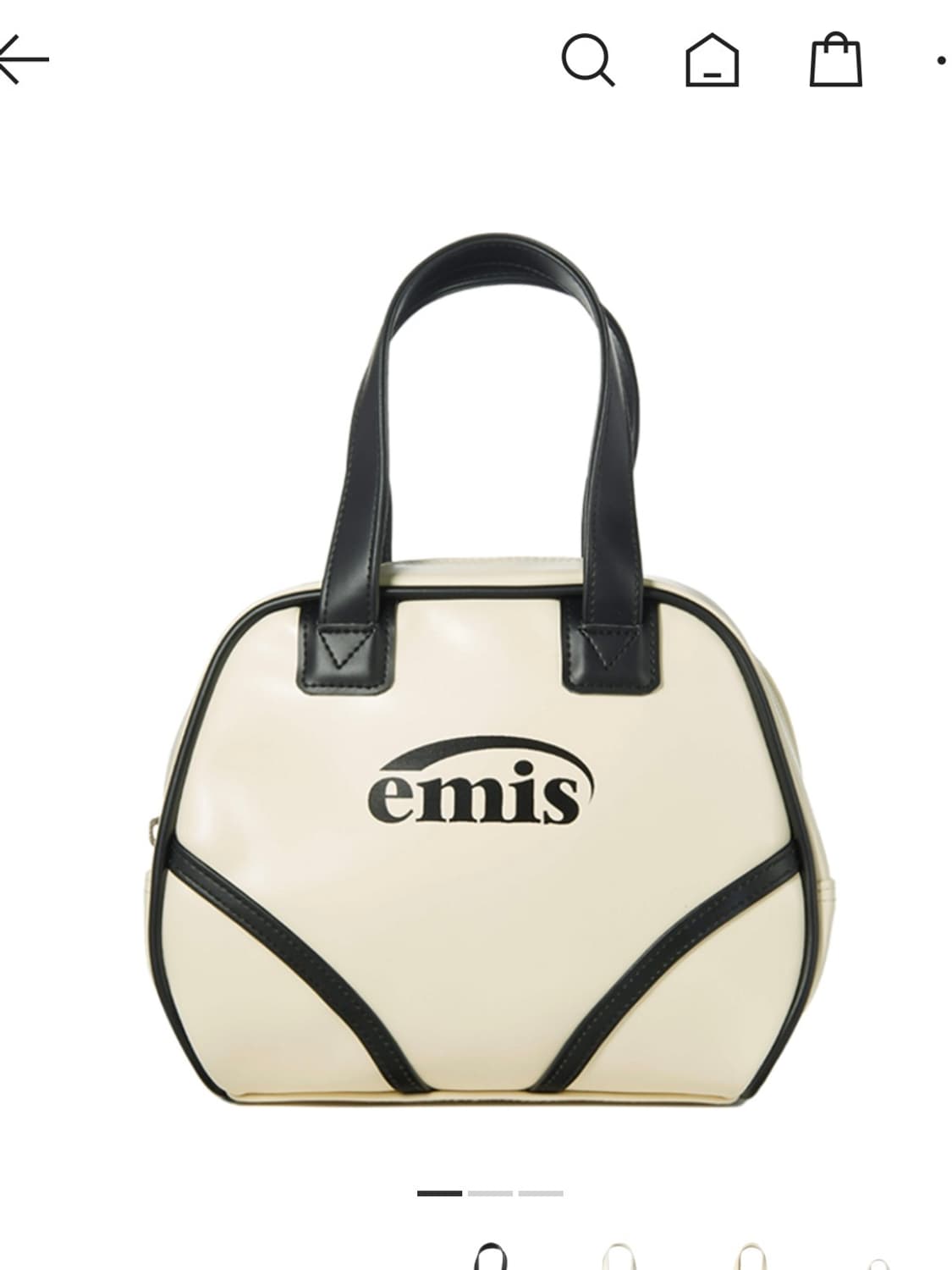 Emis 이미스 빈티지 토트백 아이보리 상품이미지1