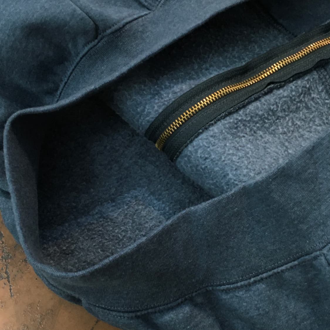 칼하트 네이비 그레이 기모 집업 후디 남성 105 사이즈 상품이미지4