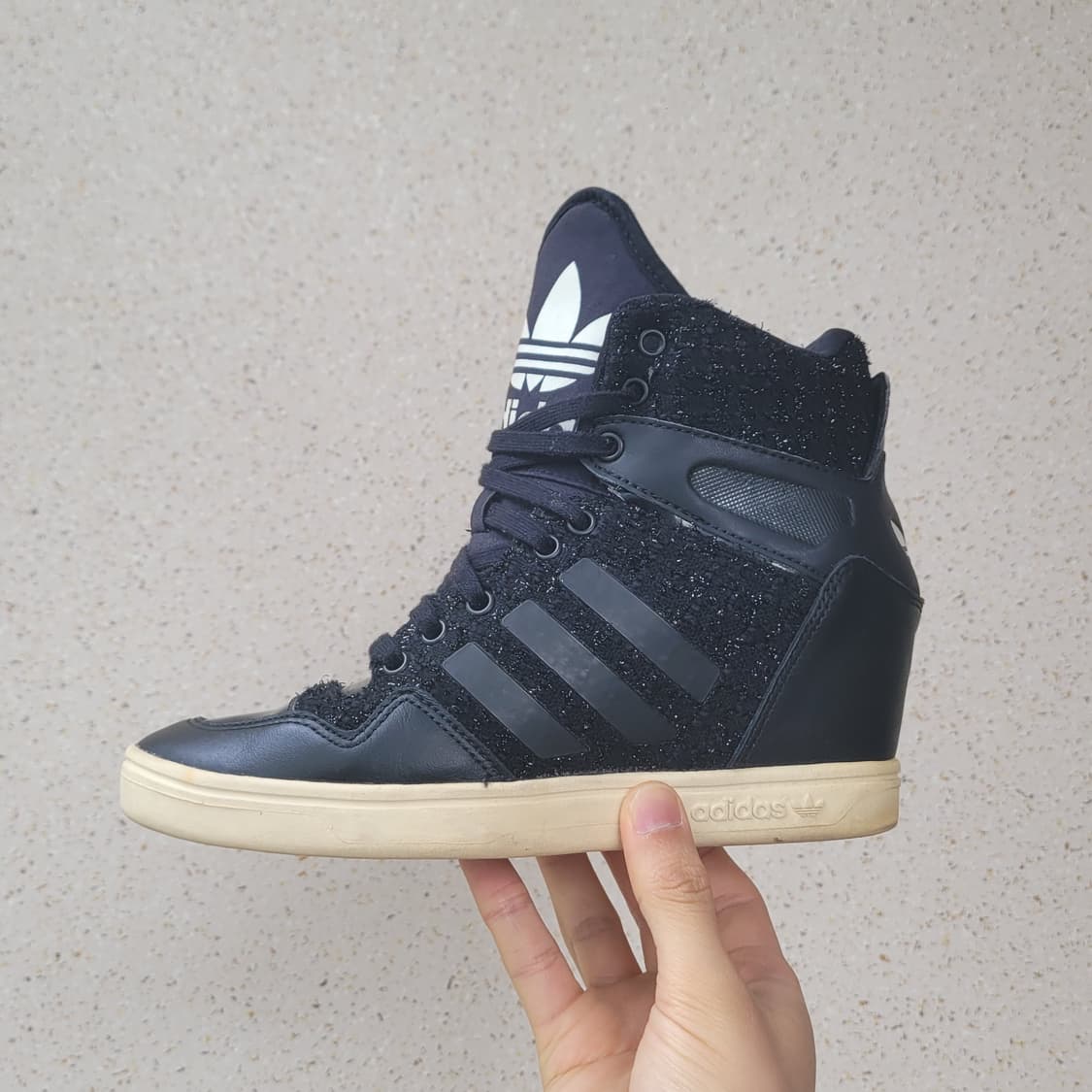 아디다스 하이탑 웨지힐 블랙 225 상품이미지3