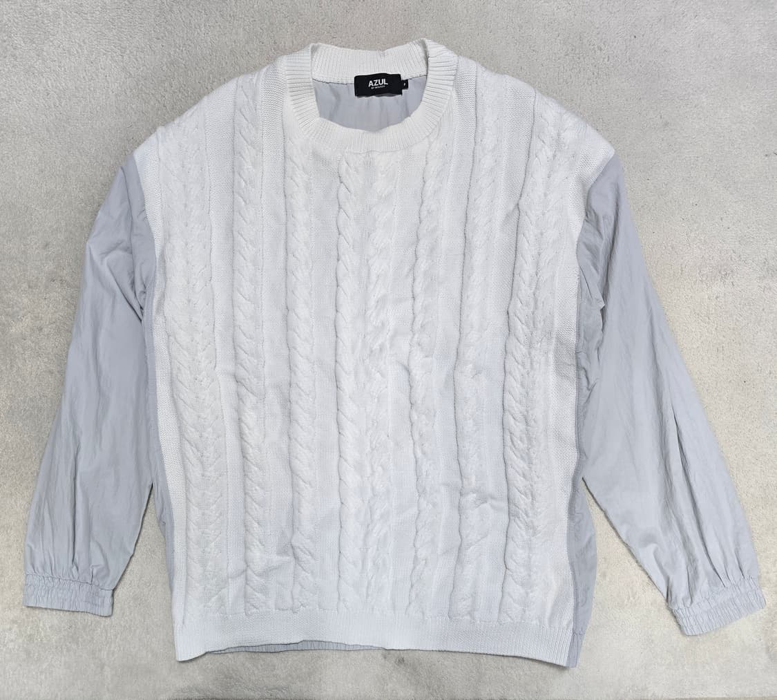 AZUL by moussy 마우지 케이블 니트 긴팔 티셔츠 상품이미지2