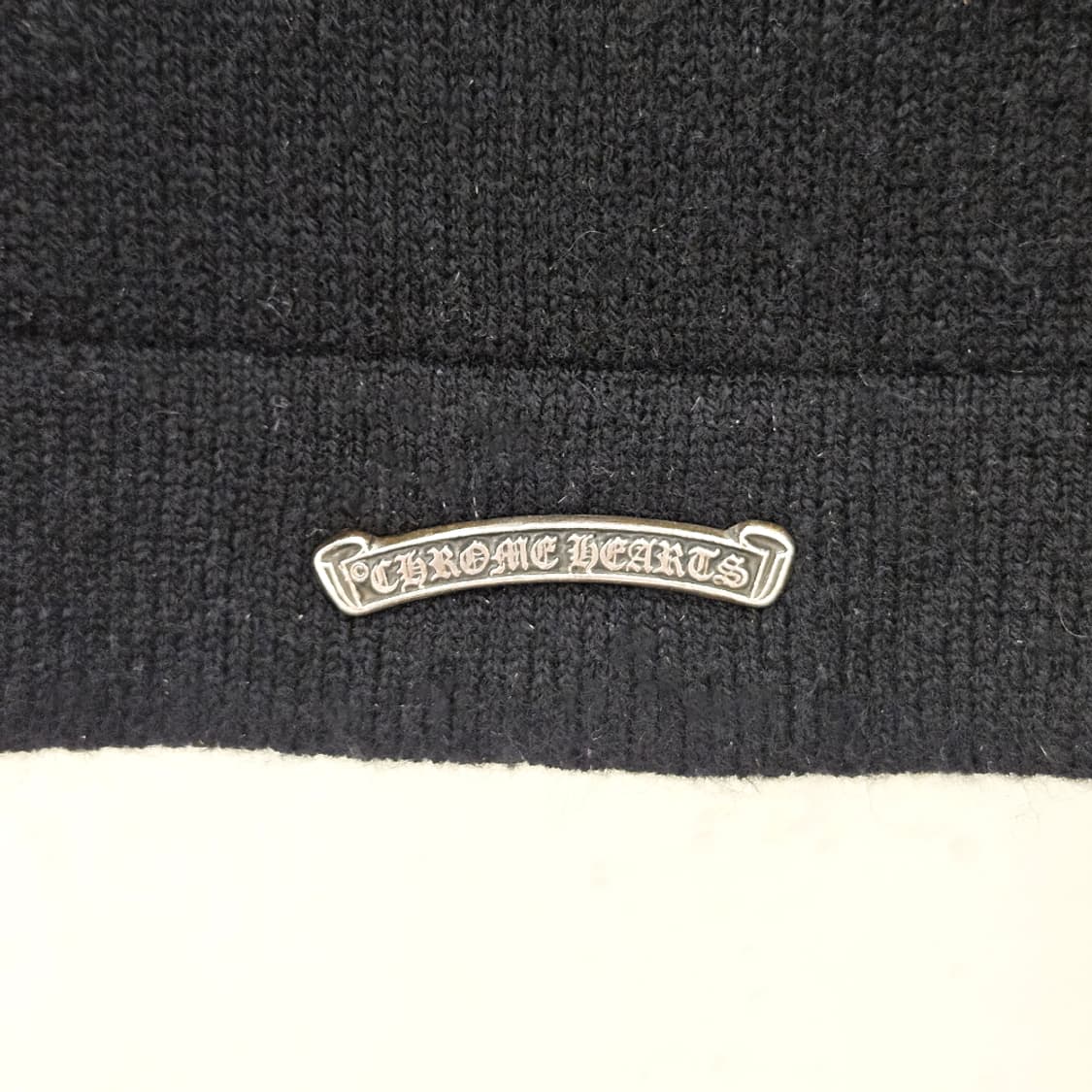 [XL] 크롬하츠 캐시미어 레더패치 가디건 블랙 B1213C154 상품이미지7