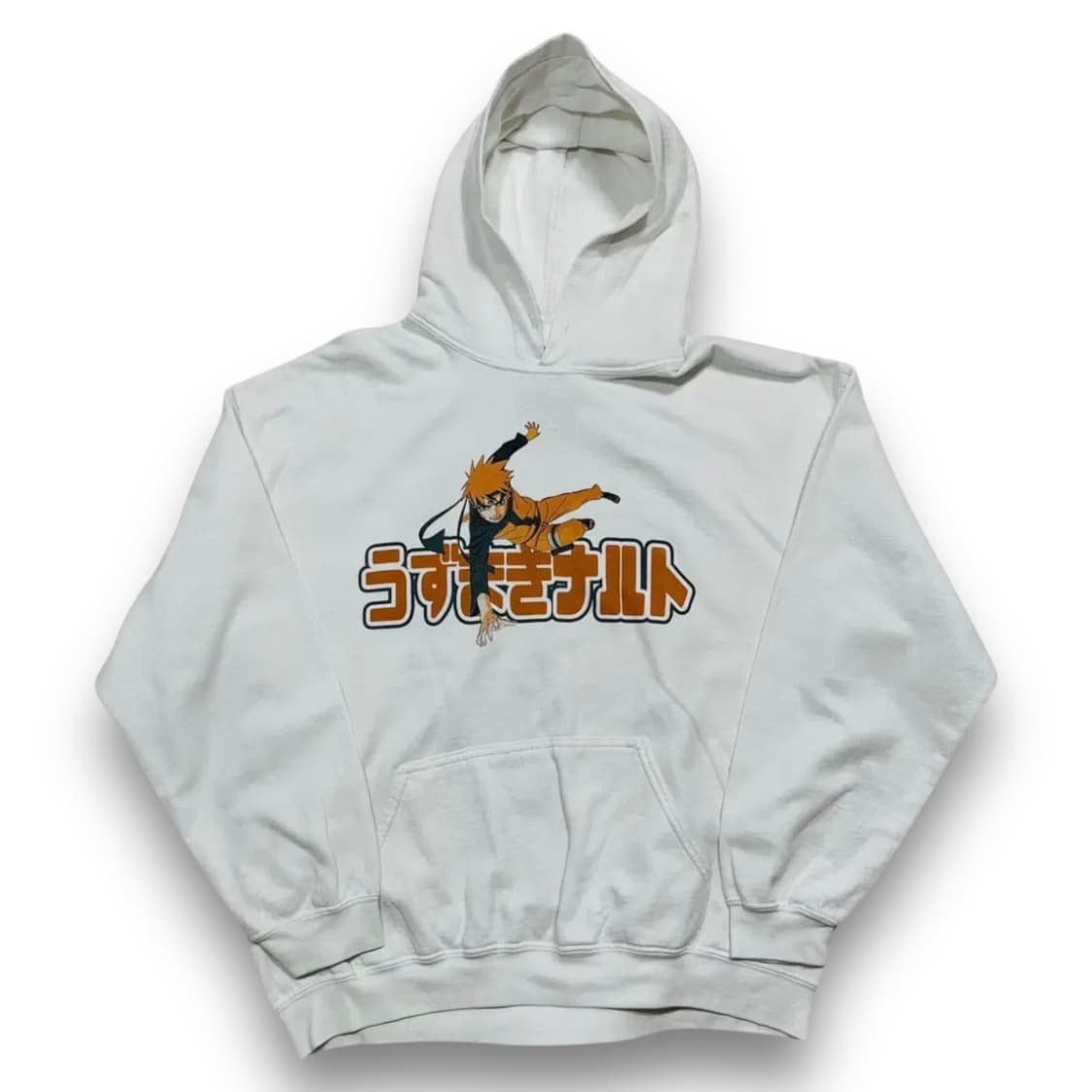 나루토 질풍전 구미 모드 빈티지 화이트 후디 상품이미지4