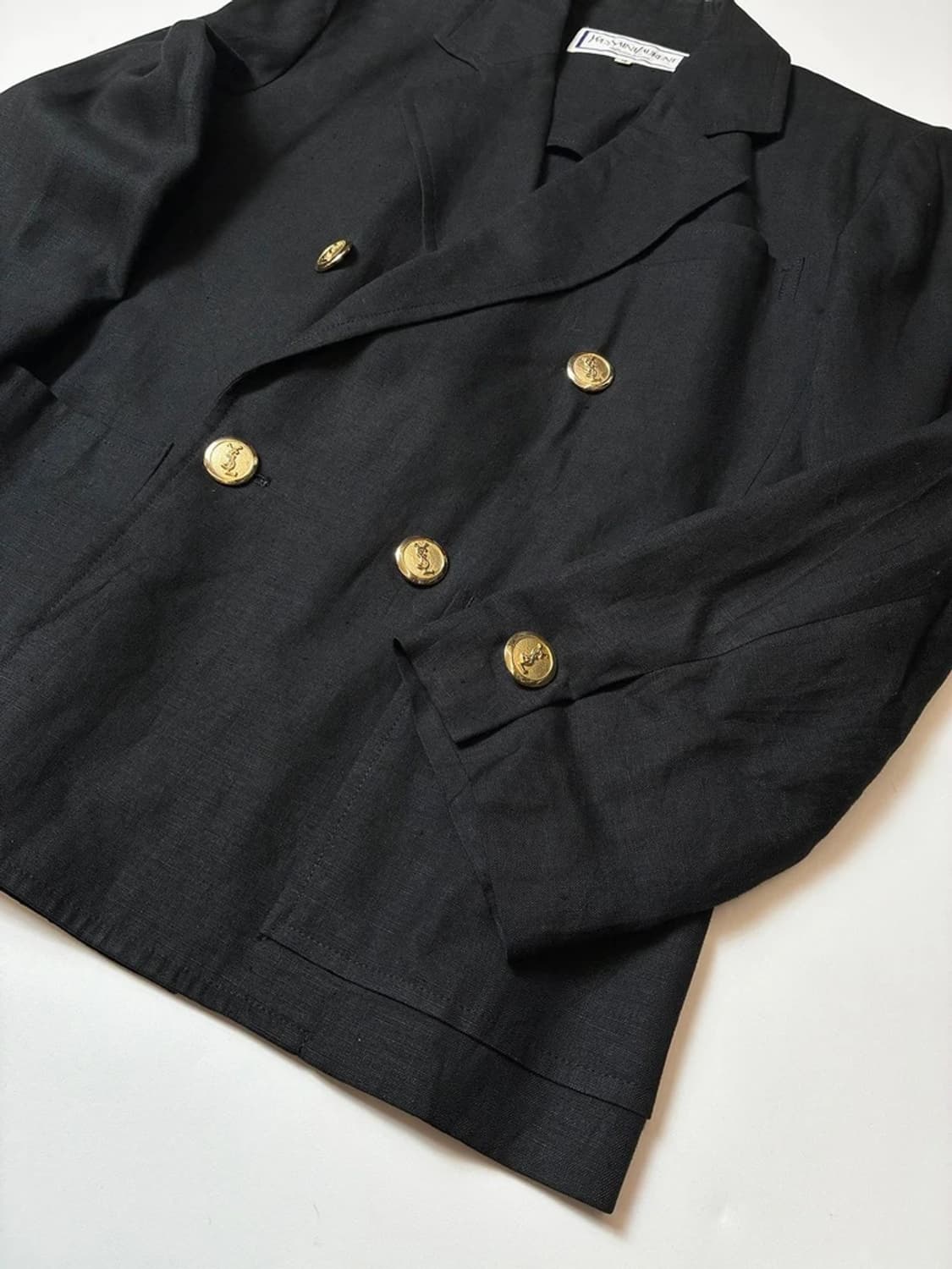 입생로랑 YSL 90's 재팬 더블 금장 블레이저 PN8534 상품이미지4