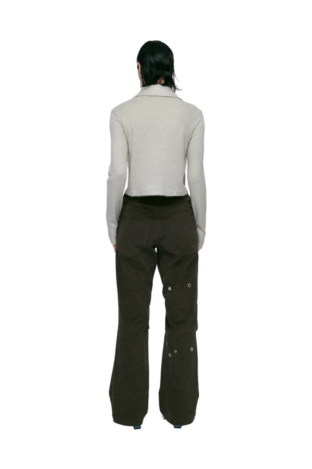 CERRIC EYELET HOOPED BOOT CUT PANTS 상품이미지2