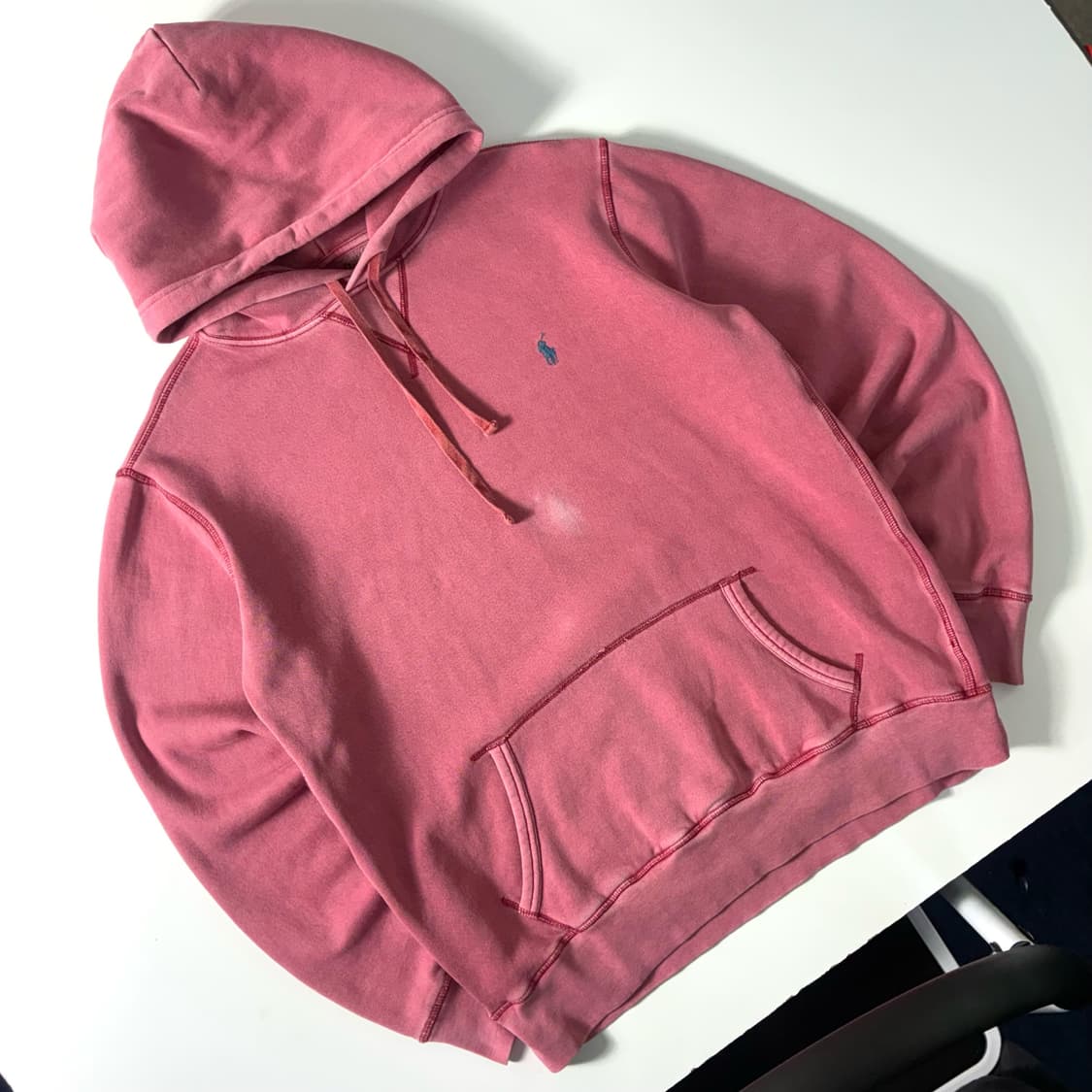 Polo  폴로 랄프로렌 자수 코튼 핑크 후드티  상품이미지1