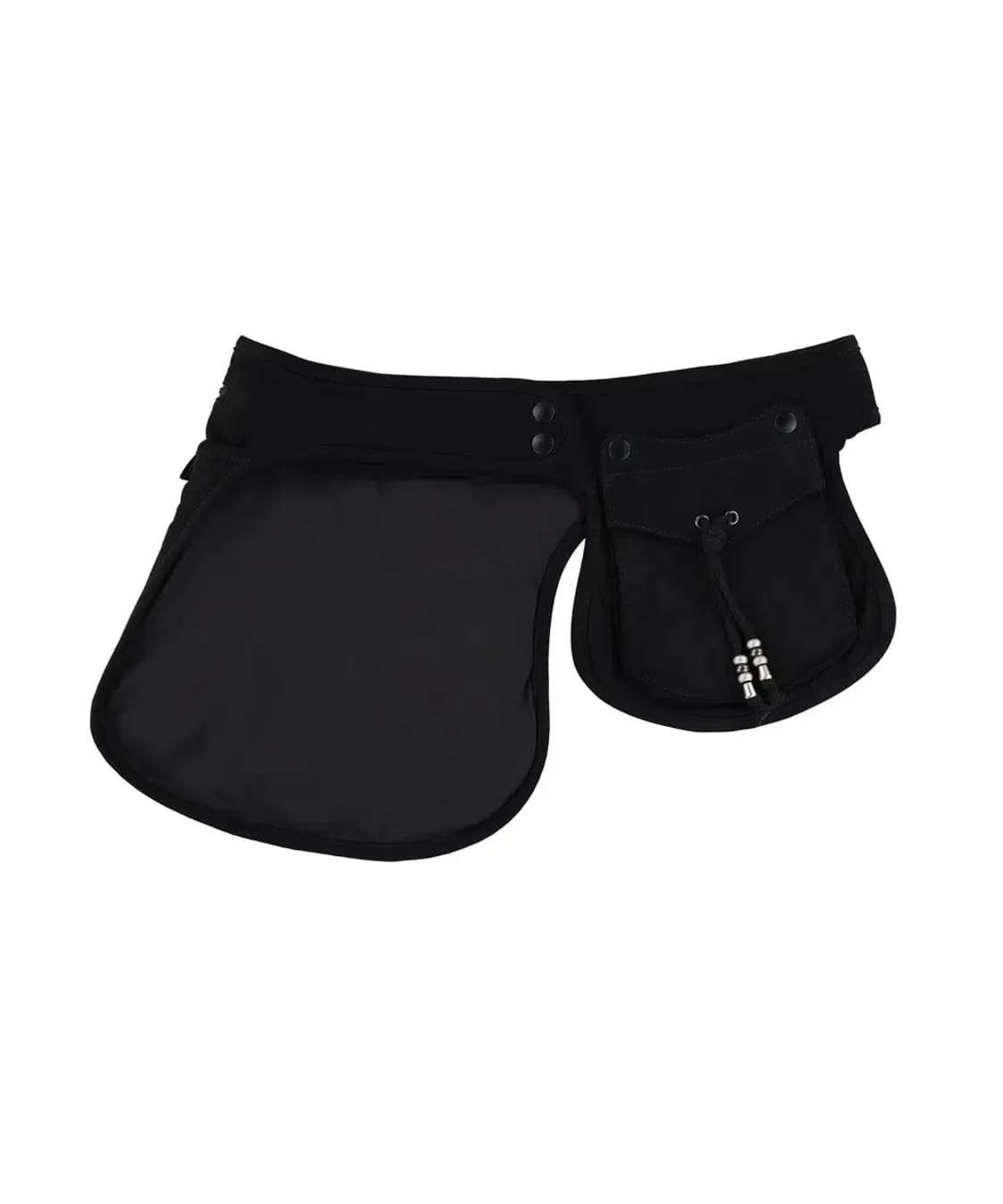 코이세이오 스웨이드 벨트백 블랙 상품이미지1