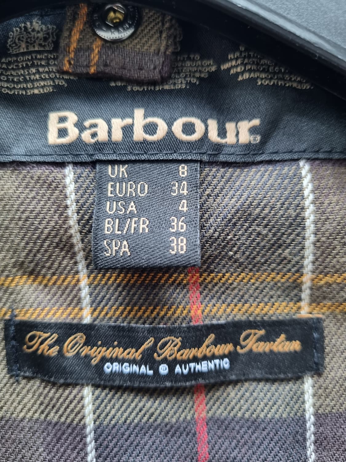 바버 비드넬 왁스 자켓 UK8 상품이미지3