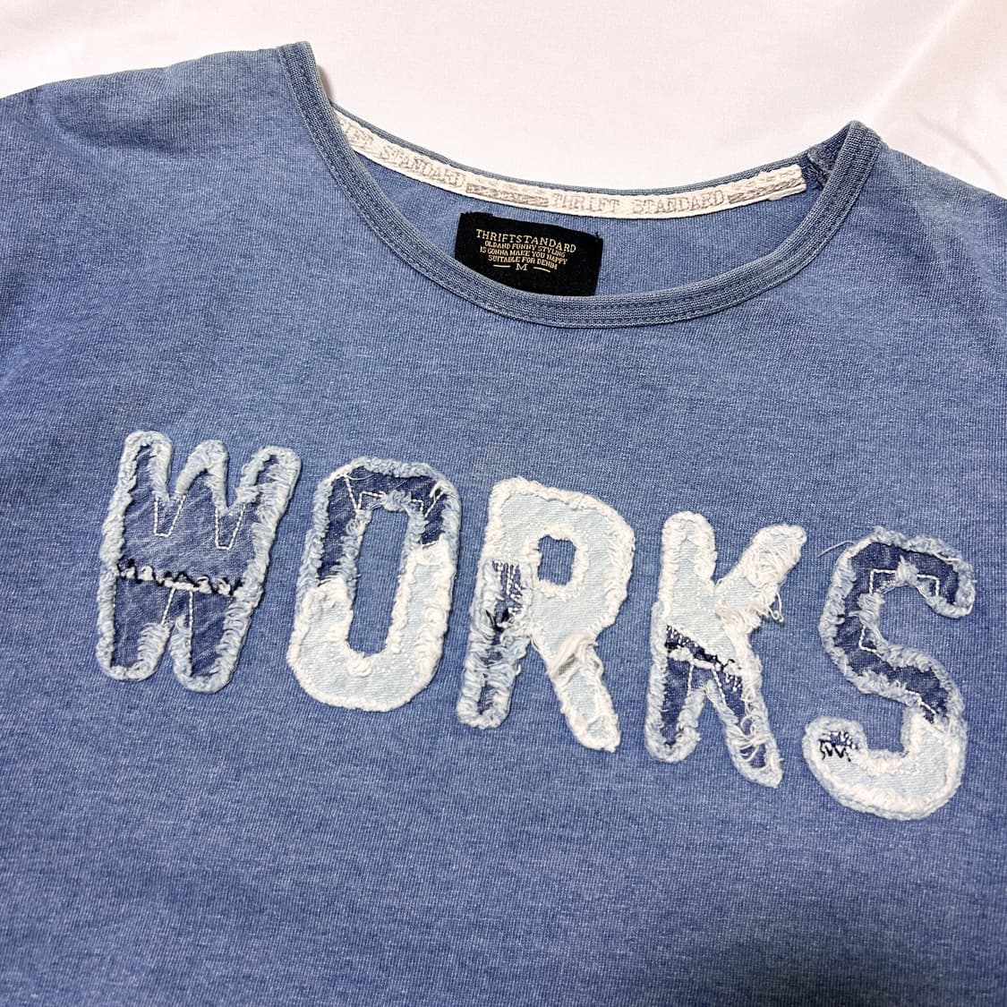 빈티지 패치워크 코튼 긴팔티셔츠 상품이미지8