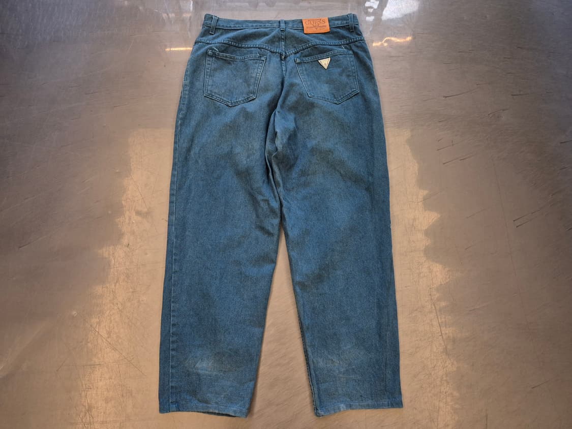 90s 게스 루즈 핏 데님 팬츠 상품이미지2