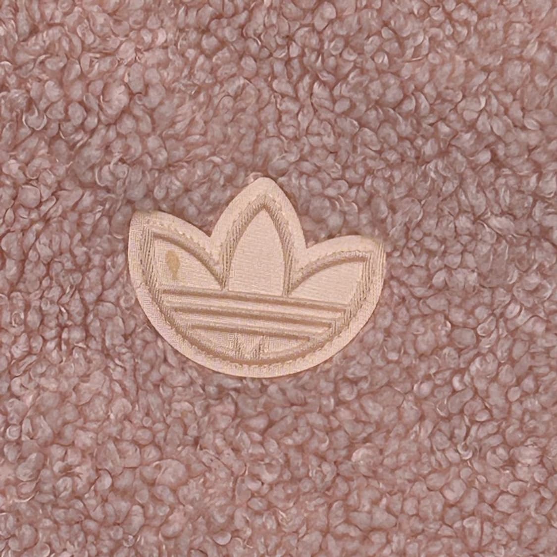 아디다스 우먼즈 양면 쉐르파 롱플리스 후리스 자켓 핑크 OS 상품이미지2