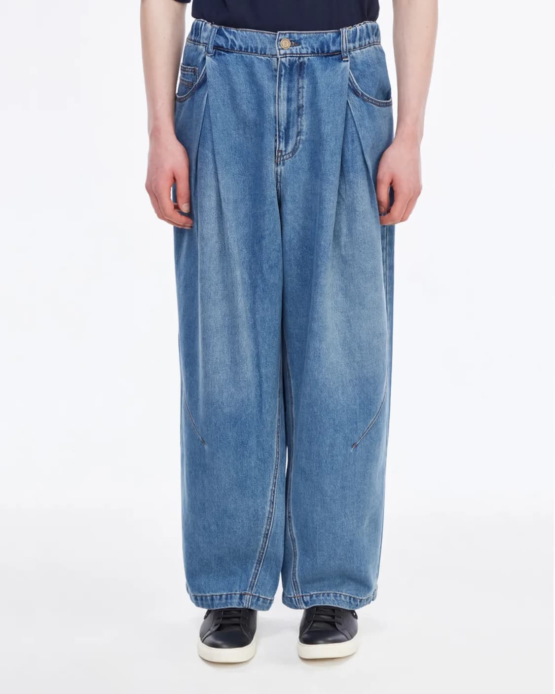 송지오옴므 라이트 와이드 데님팬츠 상품이미지1