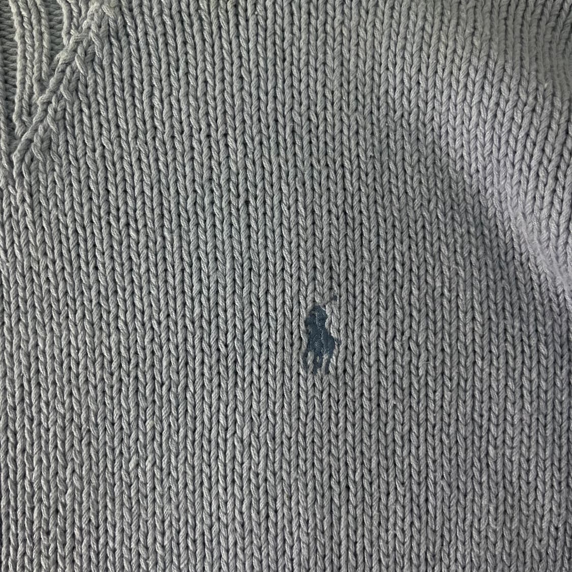 100 폴로랄프로렌 스카이블루 린넨 코튼 니트 상품이미지3