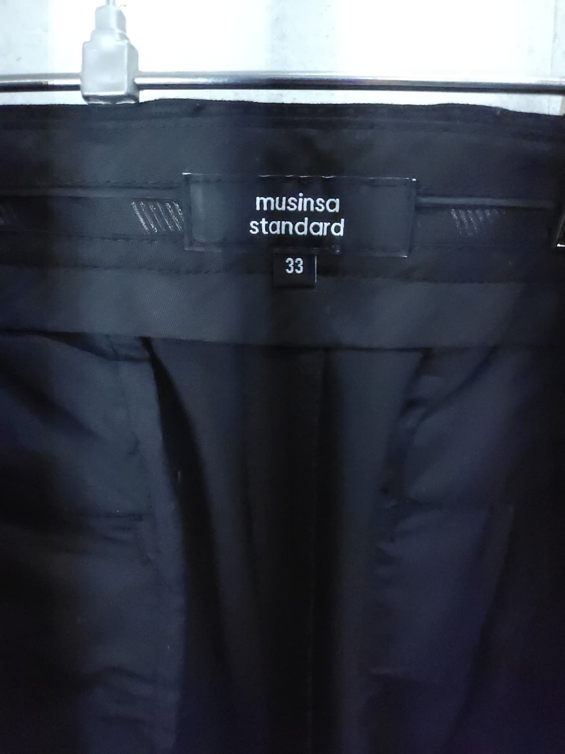 무신사 스탠다드 검정 슬랙스 33인치 새제품급 상품이미지8