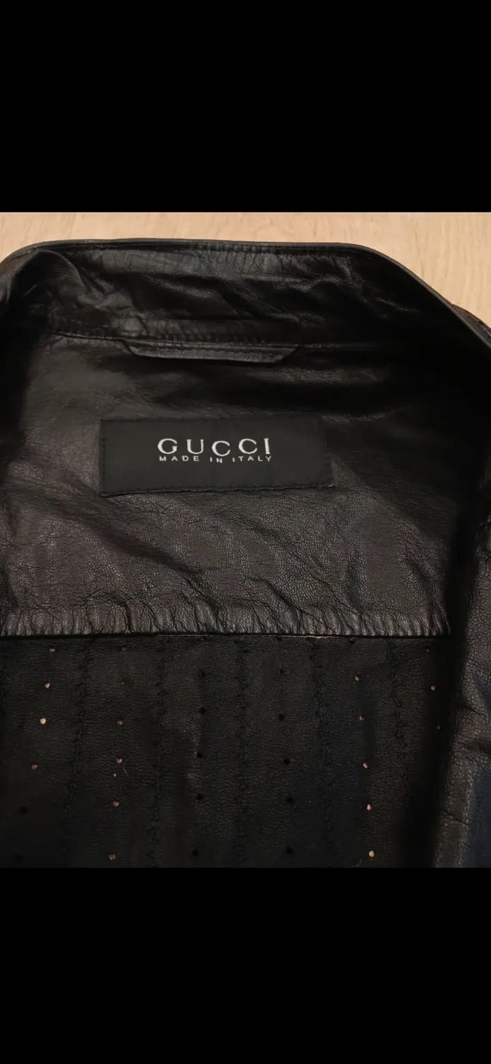 GUCCI BIKER LEATHER JACKET 상품이미지7