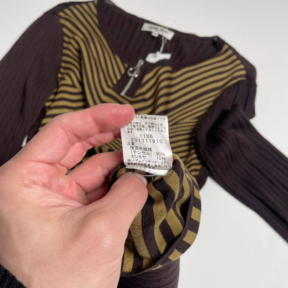 Hanae mori 캐시미어 블렌드 니트 상품이미지6