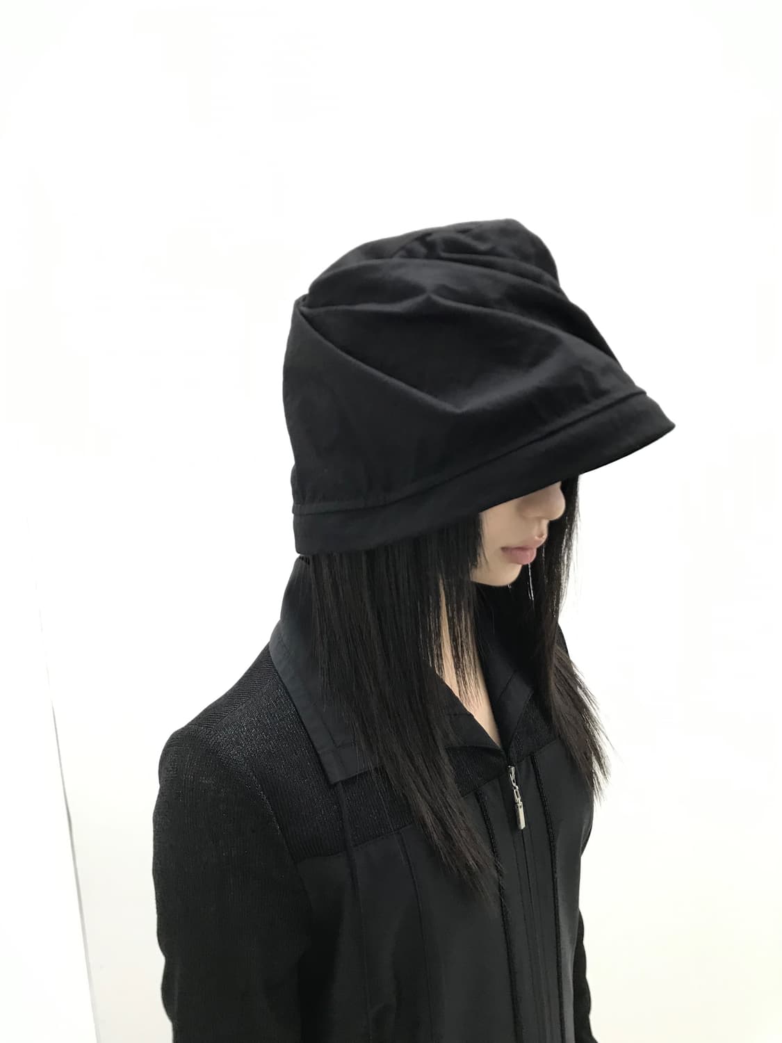 Twist shirring loose fit bucket hat 상품이미지2