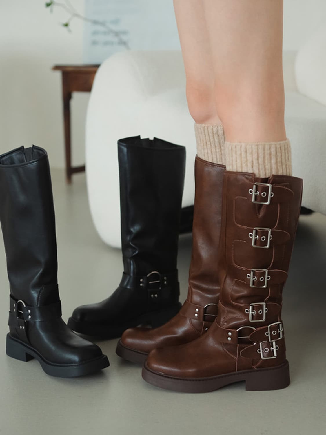 FRIFLA - biker long boots 상품이미지1